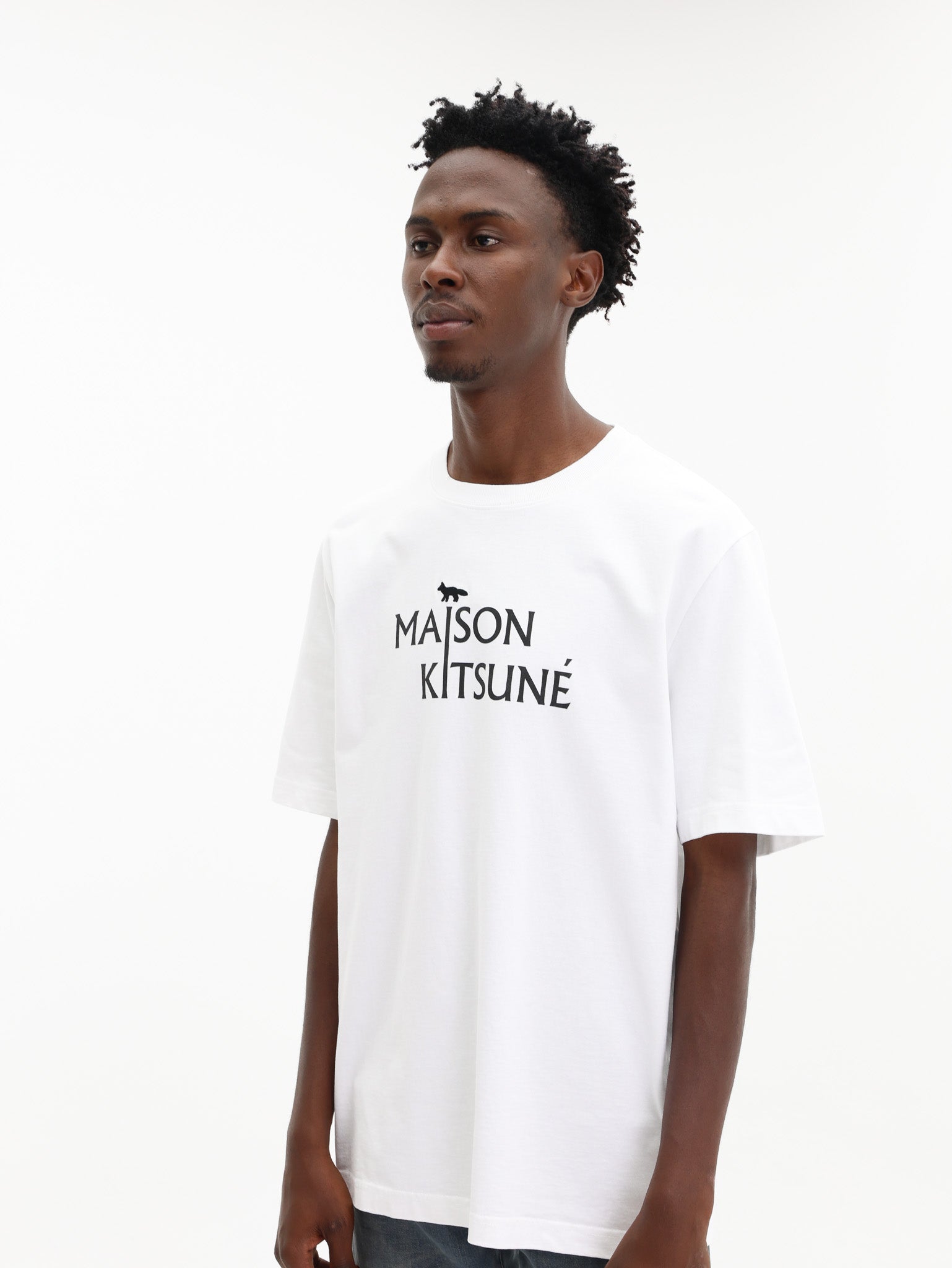 Maison Kitsune T-Shirt Pillar Comfort White
