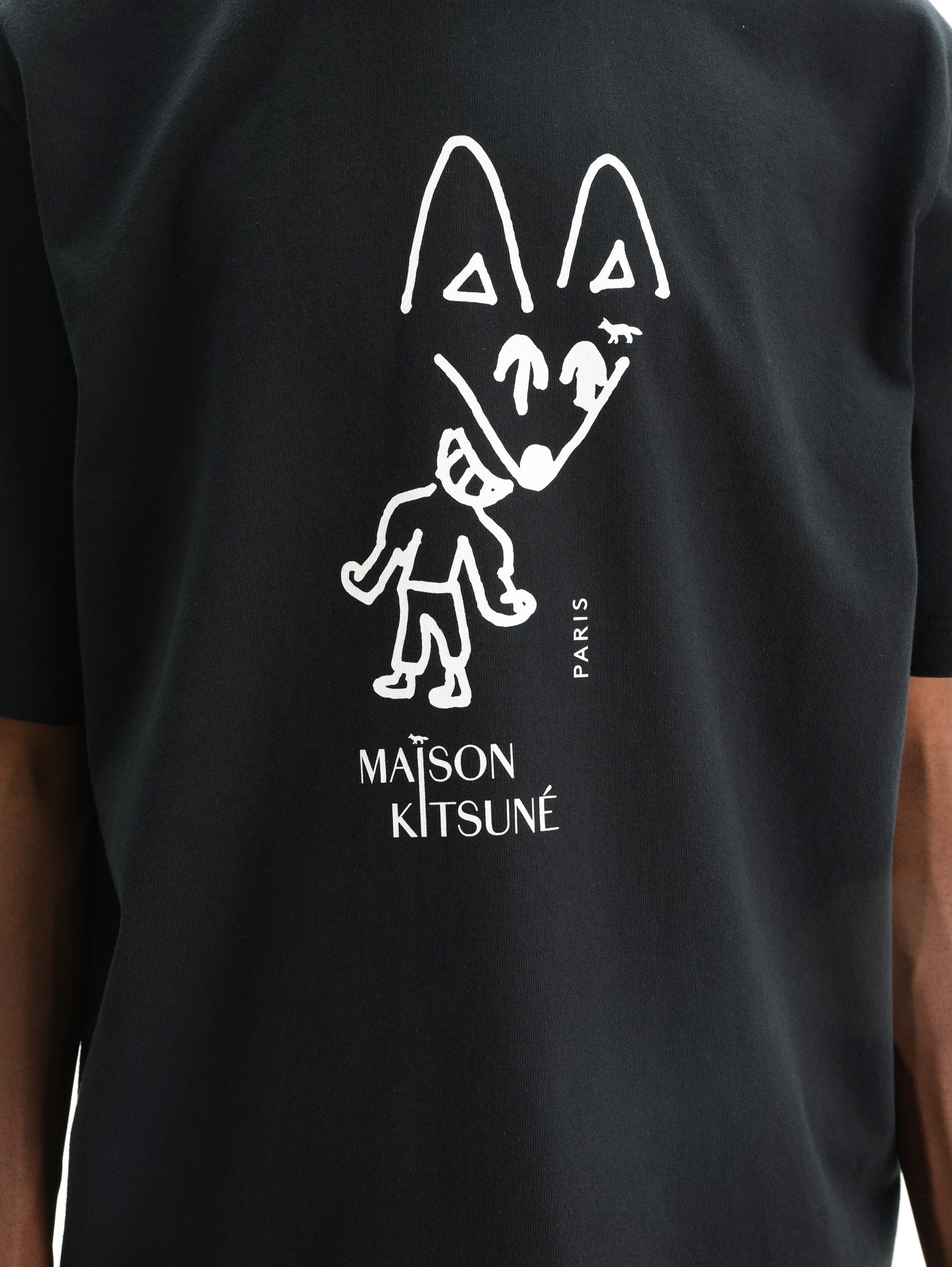 Maison Kitsune T-Shirt Party Fox Comfort Black