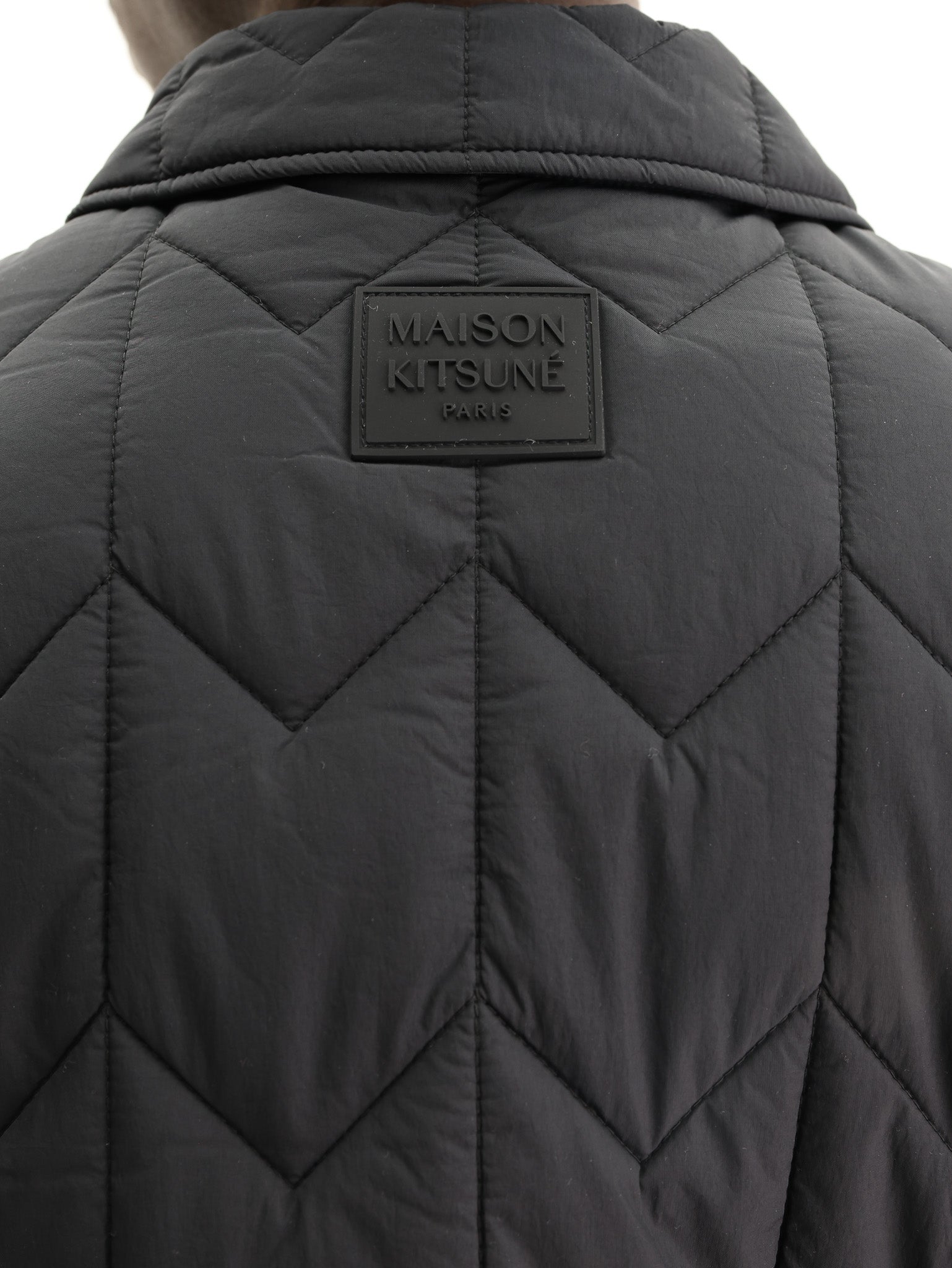Maison Kitsune Jacket Quilted Blouson Black