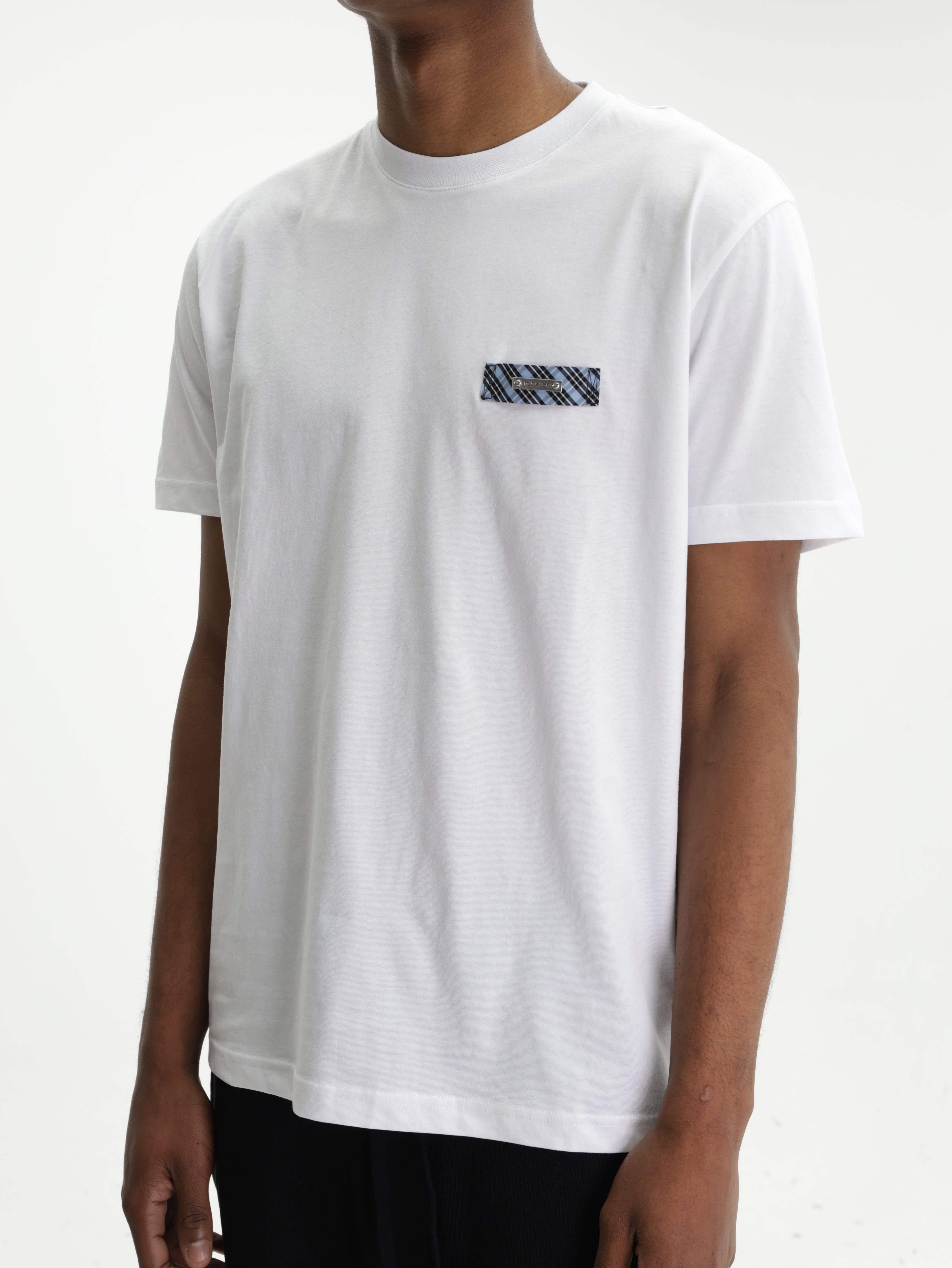 Iceberg T-Shirt Checkered Logo White