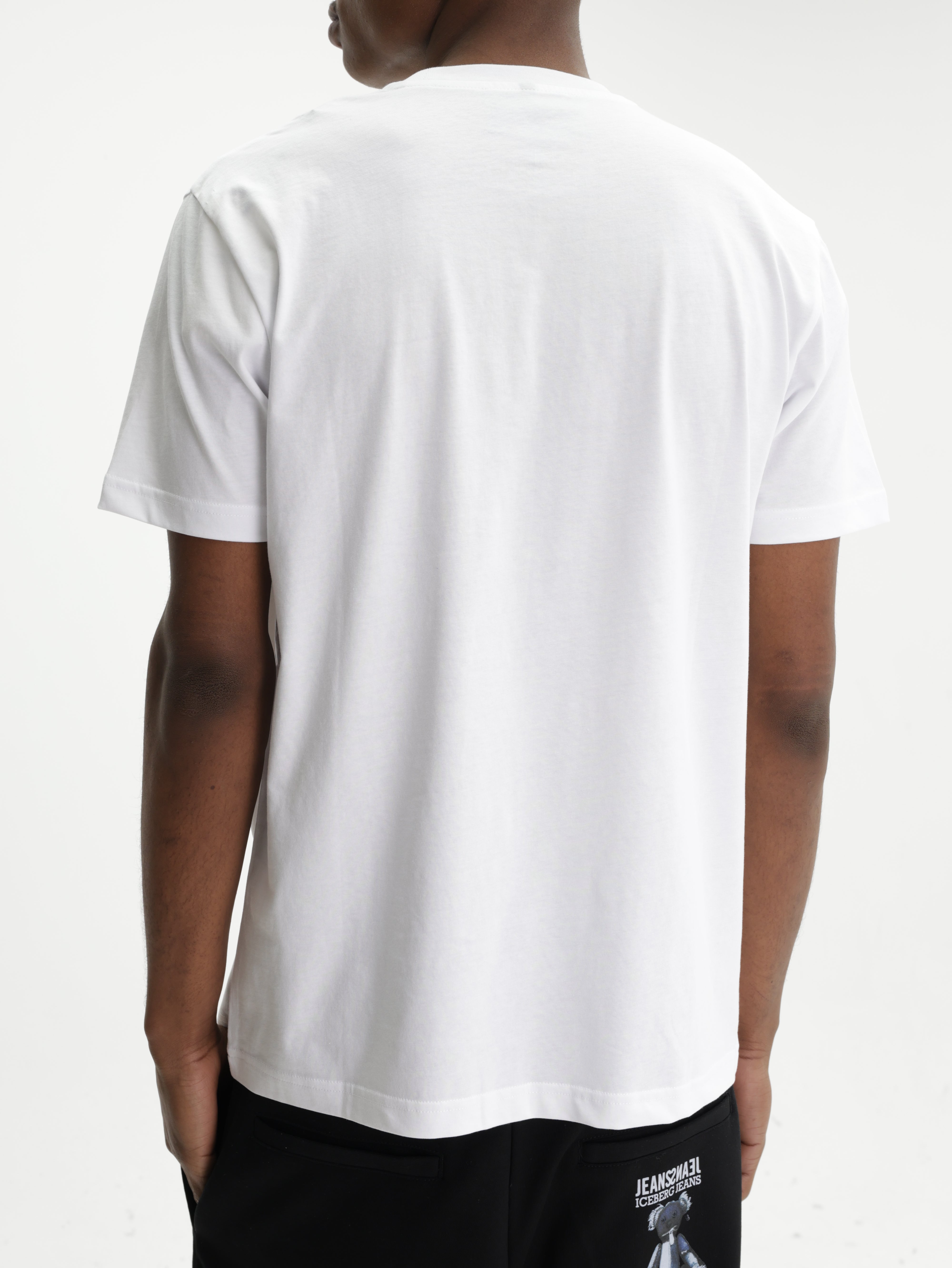 Iceberg T-Shirt Checkered Logo White