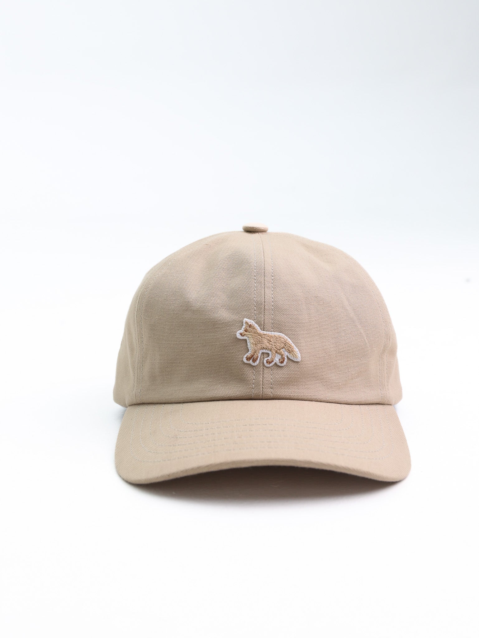 Maison Kitsune Cap Baby Fox Feather Beige