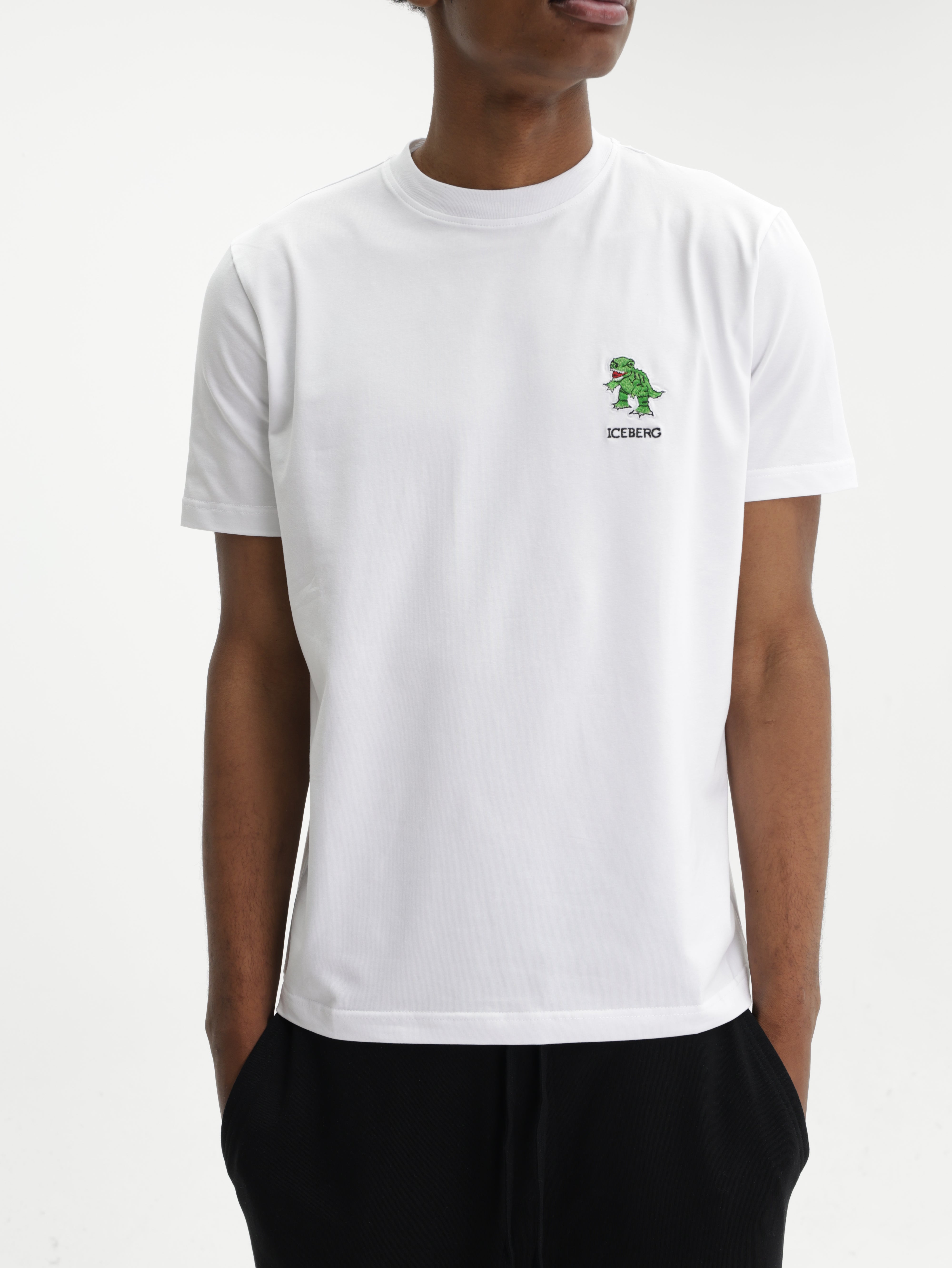 Iceberg T-Shirt Dino Logo Crew White
