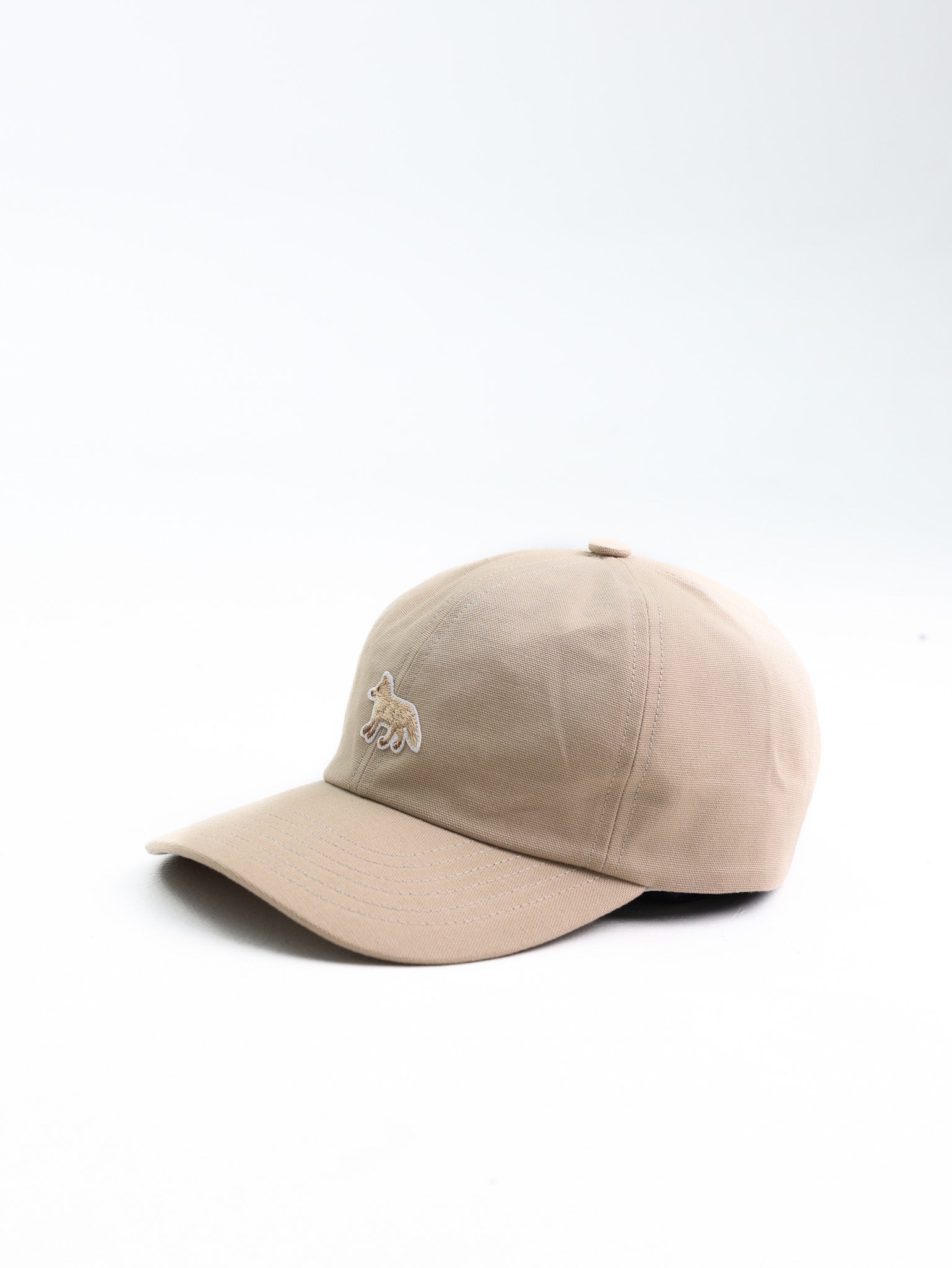 Maison Kitsune Cap Baby Fox Feather Beige