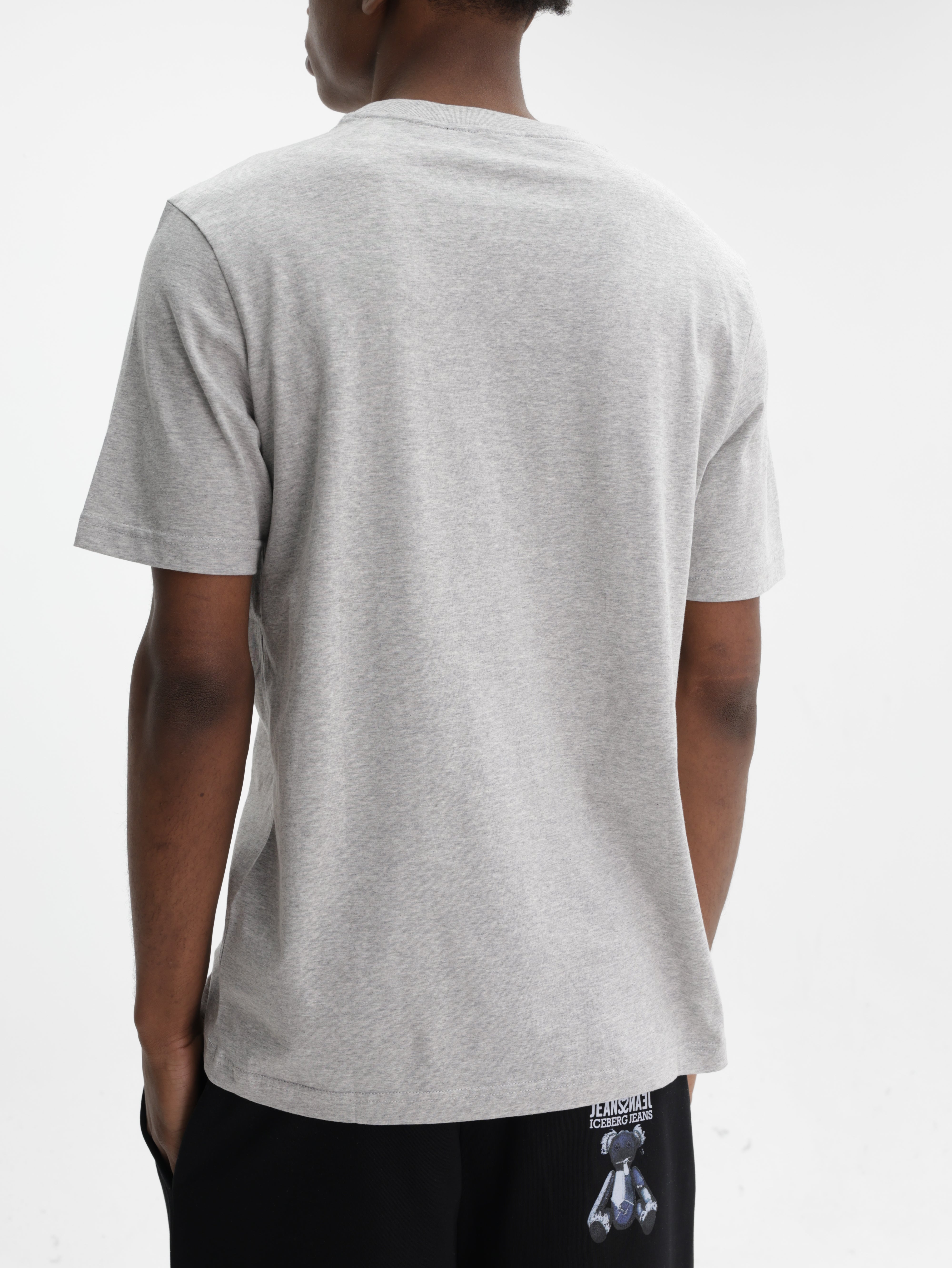 Iceberg Jeans T-Shirt 1986 Ibj Logo Print Grey