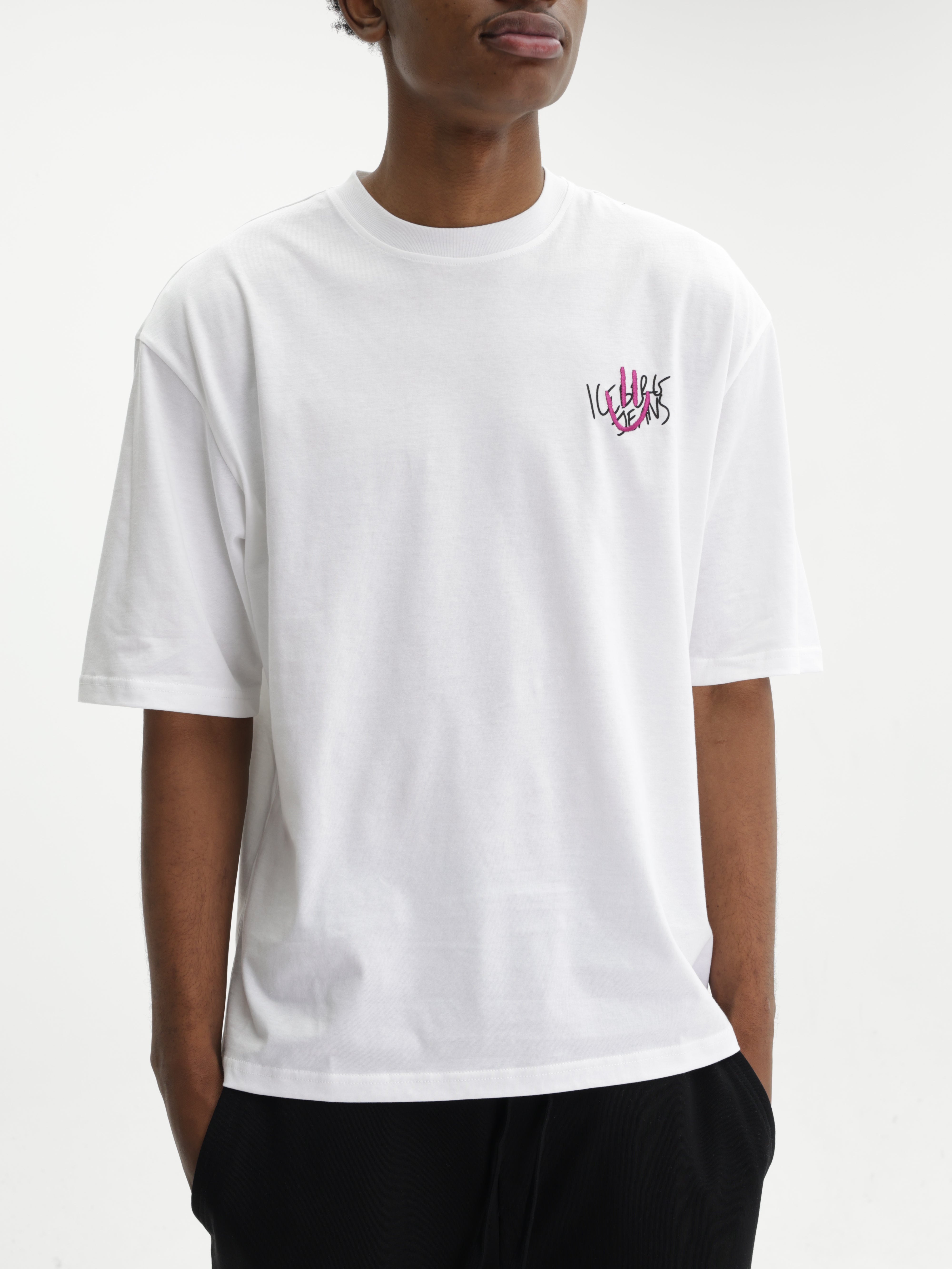 Iceberg Jeans T-Shirt Ibj Logo White