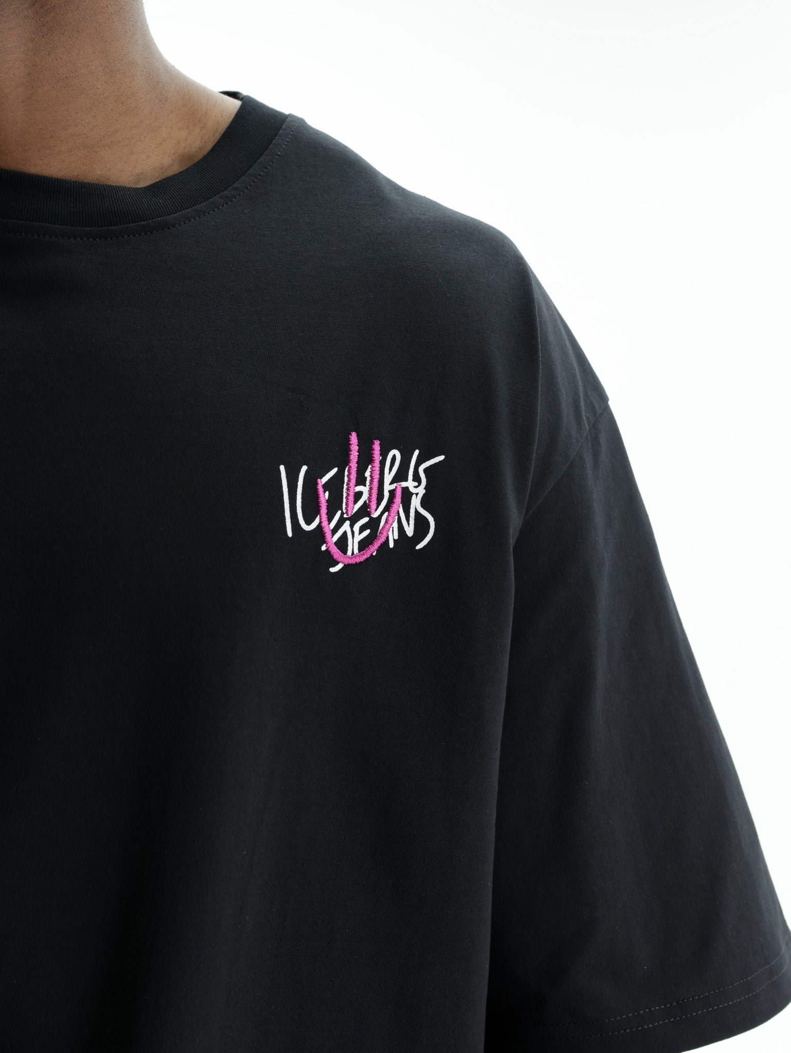 Iceberg Jeans T-Shirt Ibj Logo Black