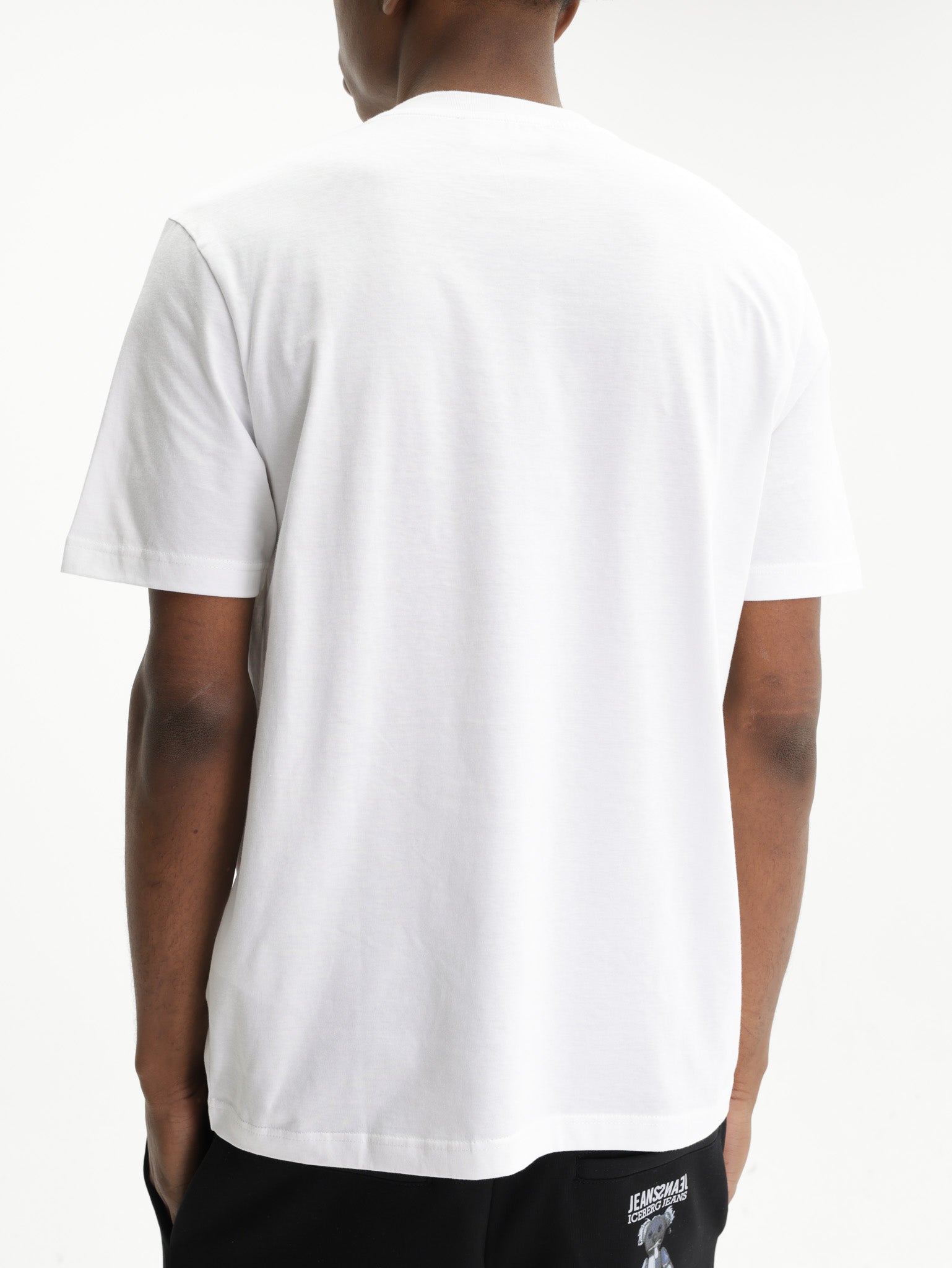 Iceberg Jeans T-Shirt Wolf Print Ibj  White
