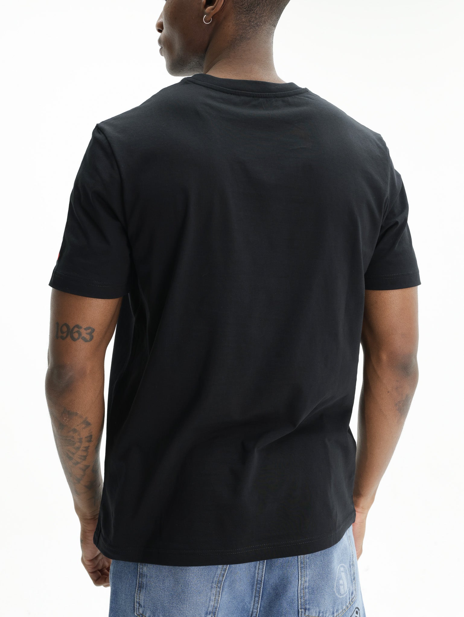 Iceberg Jeans T-Shirt Tomato 1986 Print Black