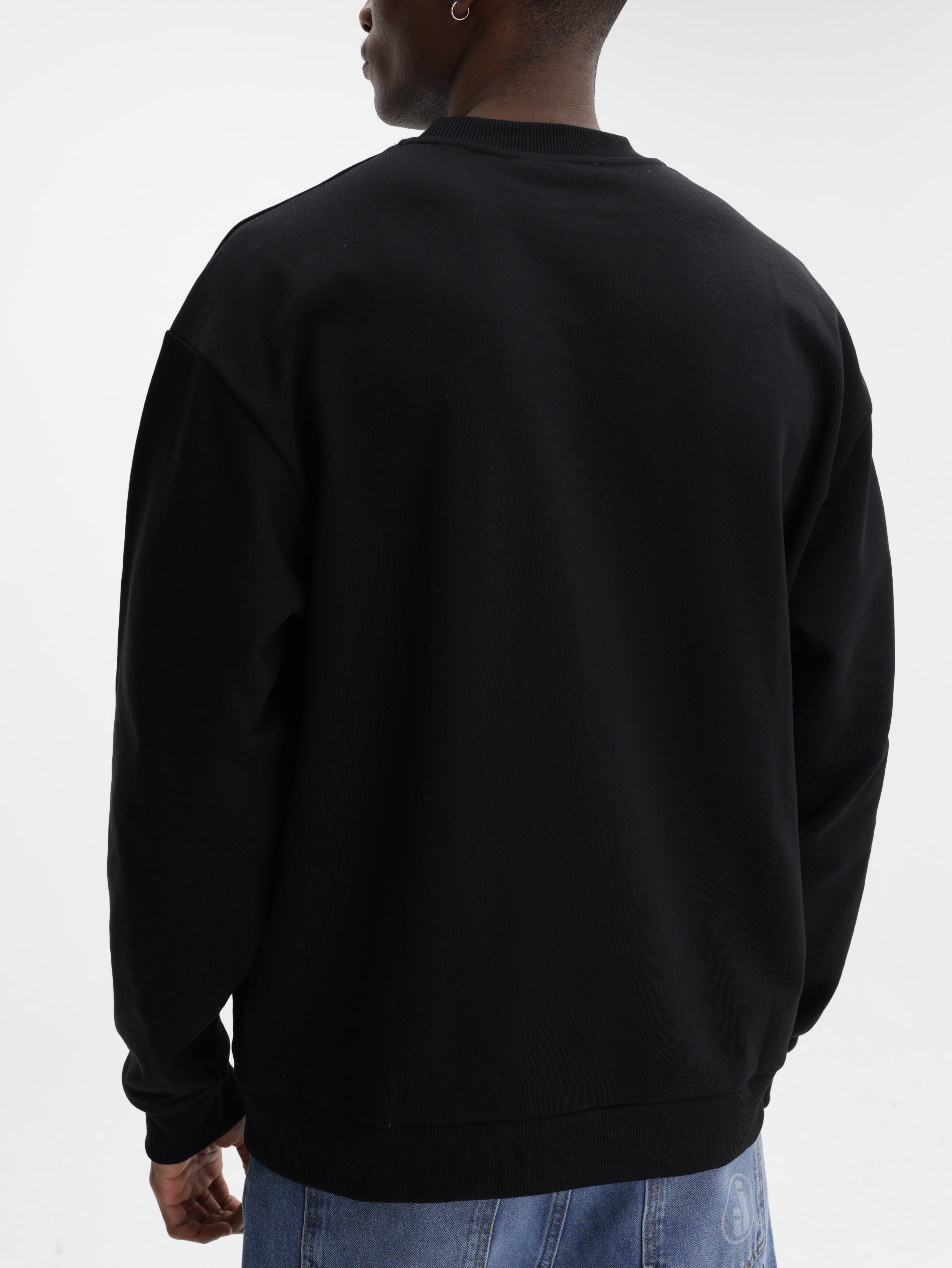 Iceberg Jeans Sweater Teddy Print Black