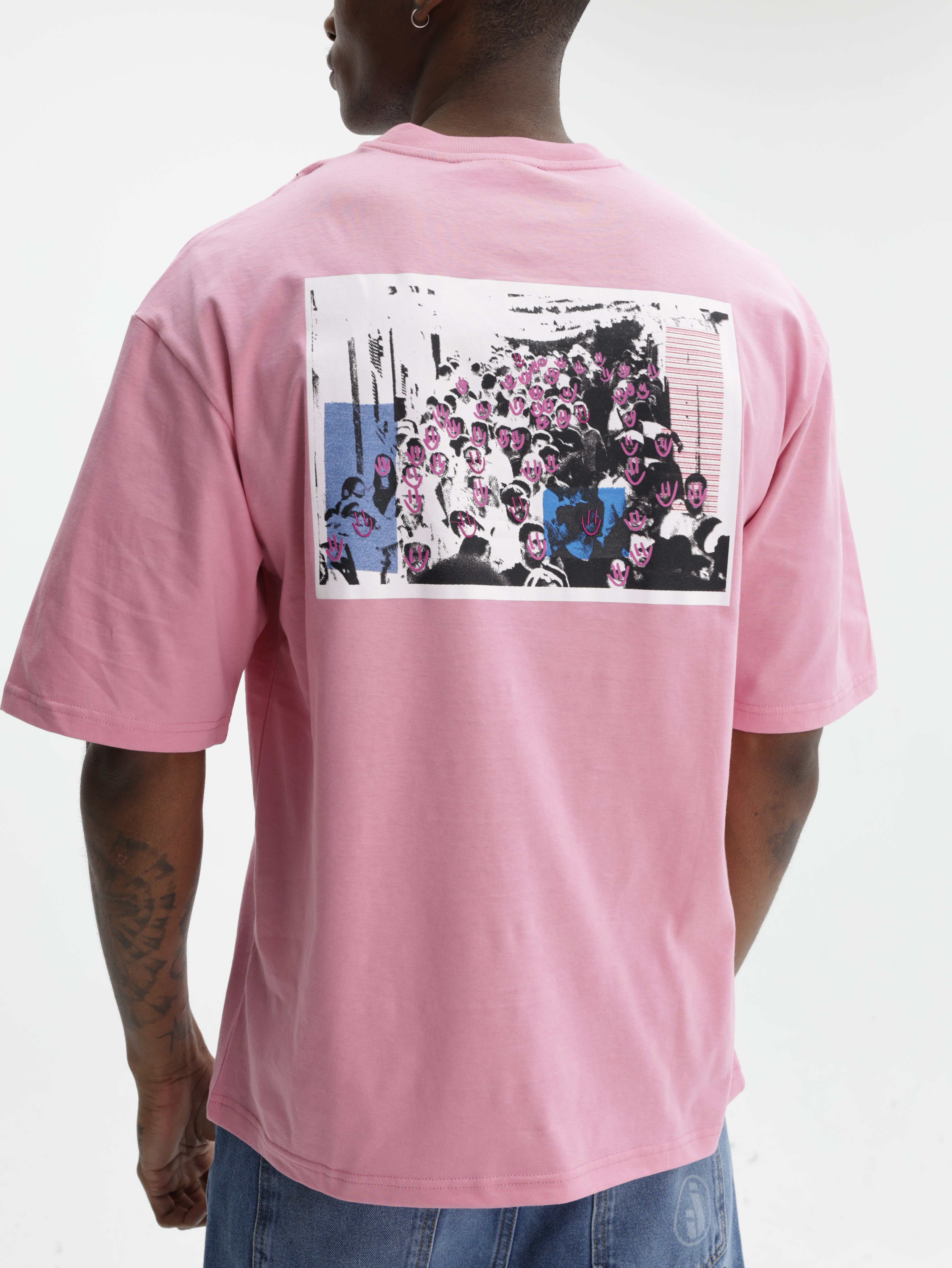 Iceberg Jeans T-Shirt Ibj Logo Pink