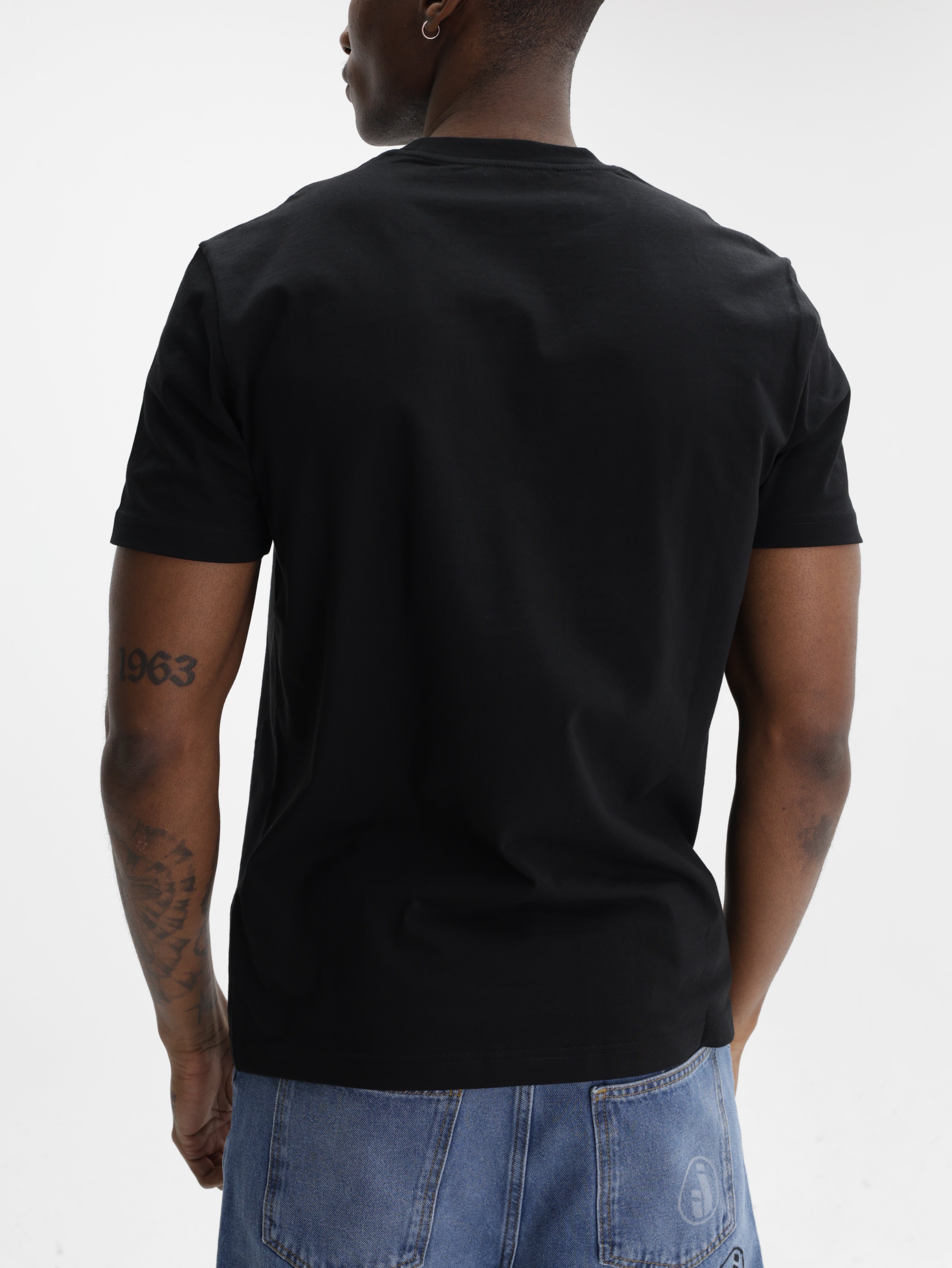 Iceberg T-Shirt Ib Print Logo Black
