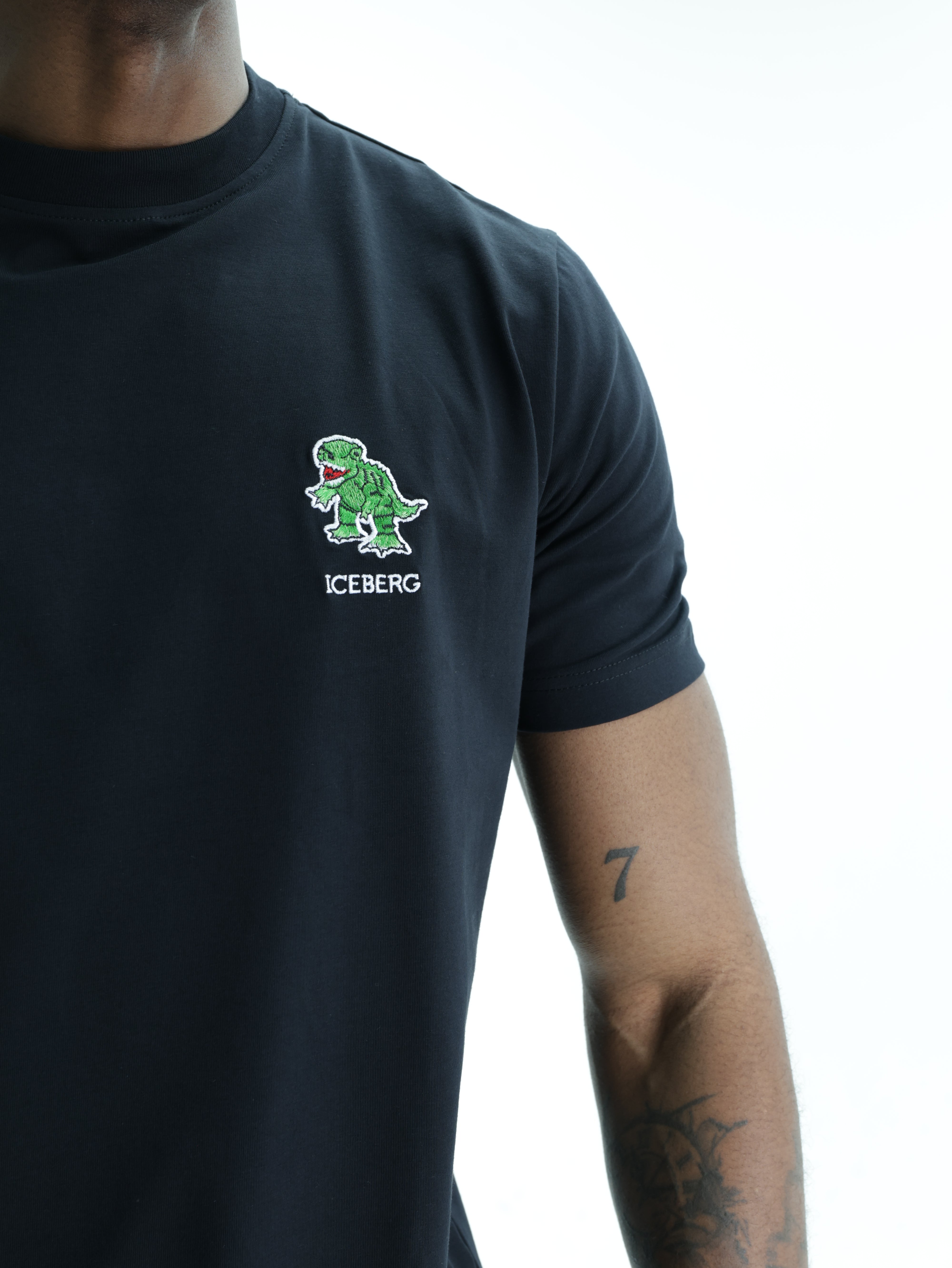 Iceberg T-Shirt Dino Logo Crew Black