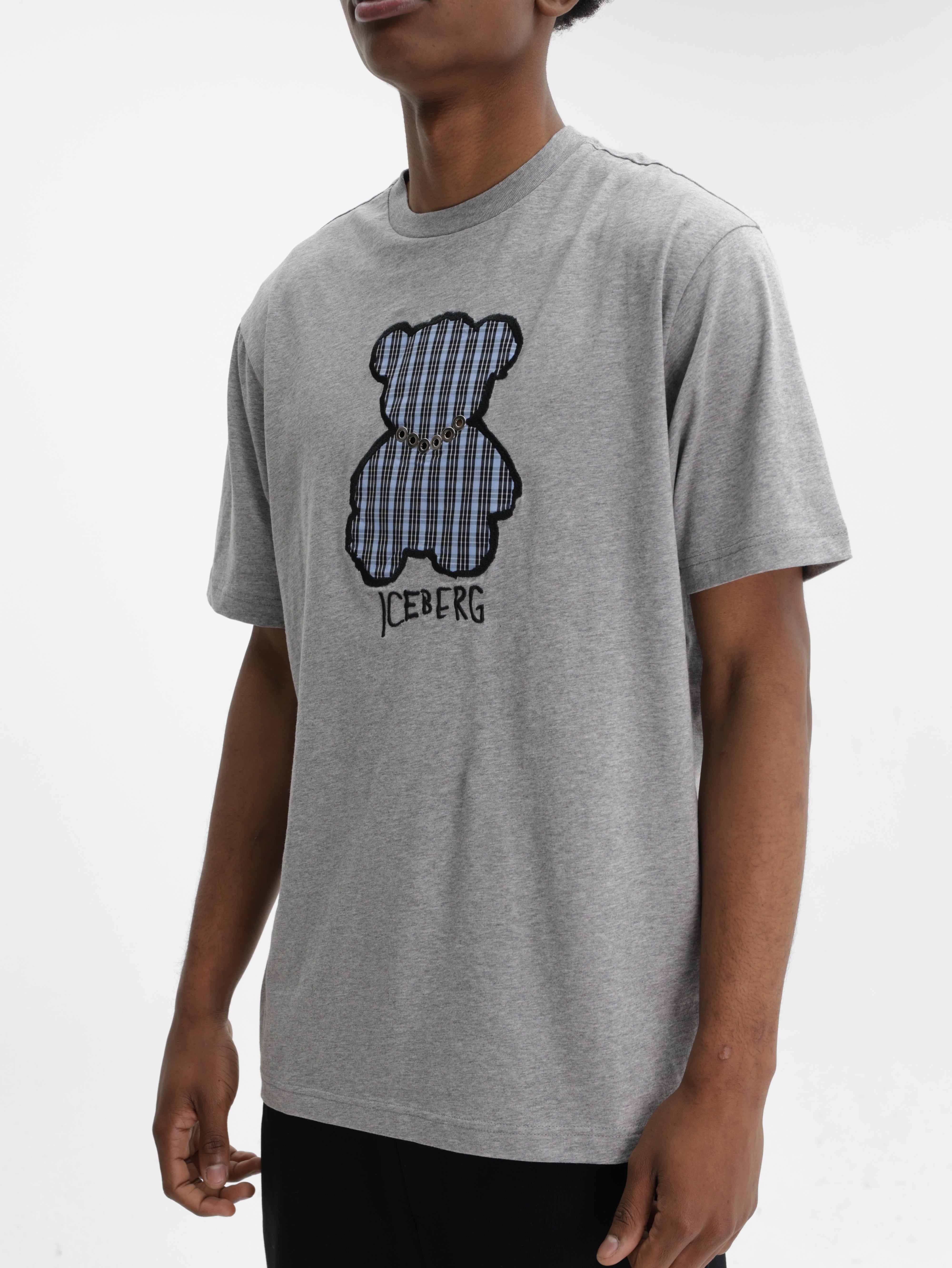 Iceberg T-Shirt Teddy Print Grey