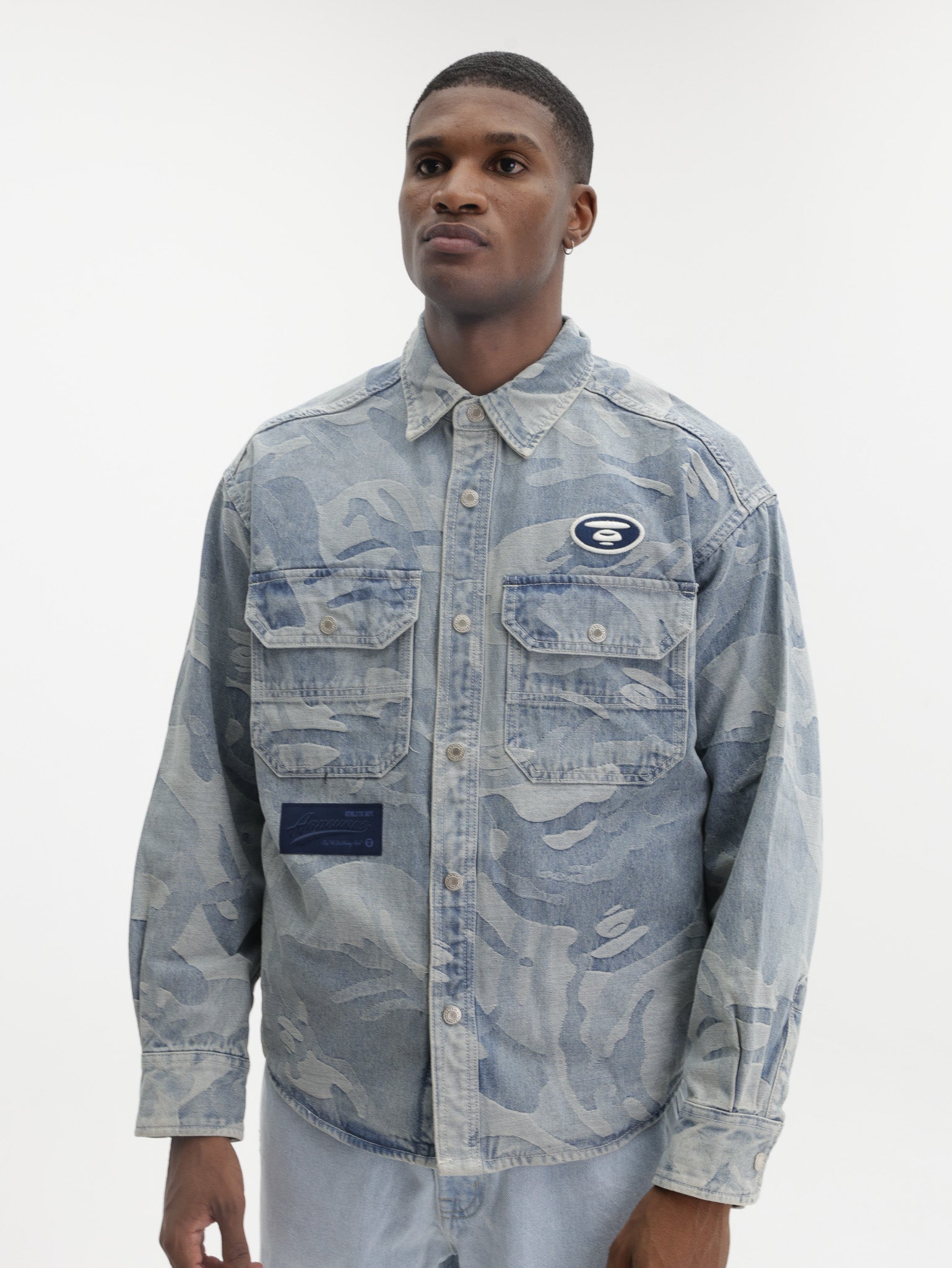 Aape Shirt Main Long Sleeve Blue