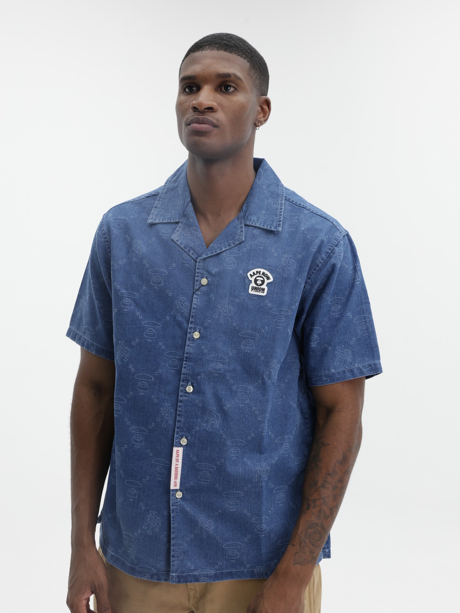 Aape Shirt Main Short Sleeve Blue