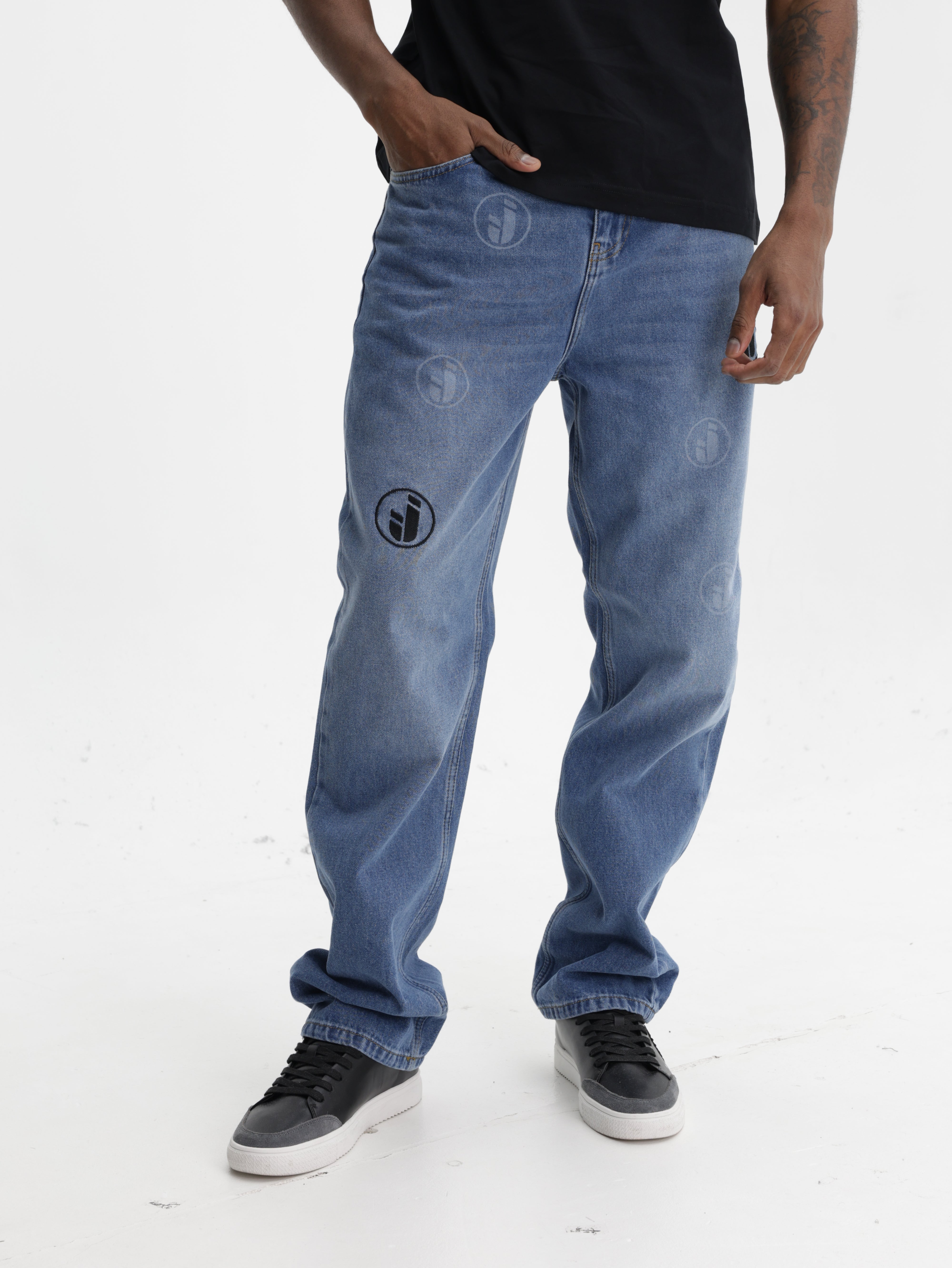 Iceberg Jeans Jeans Logo Dye Stamp Dark Wash