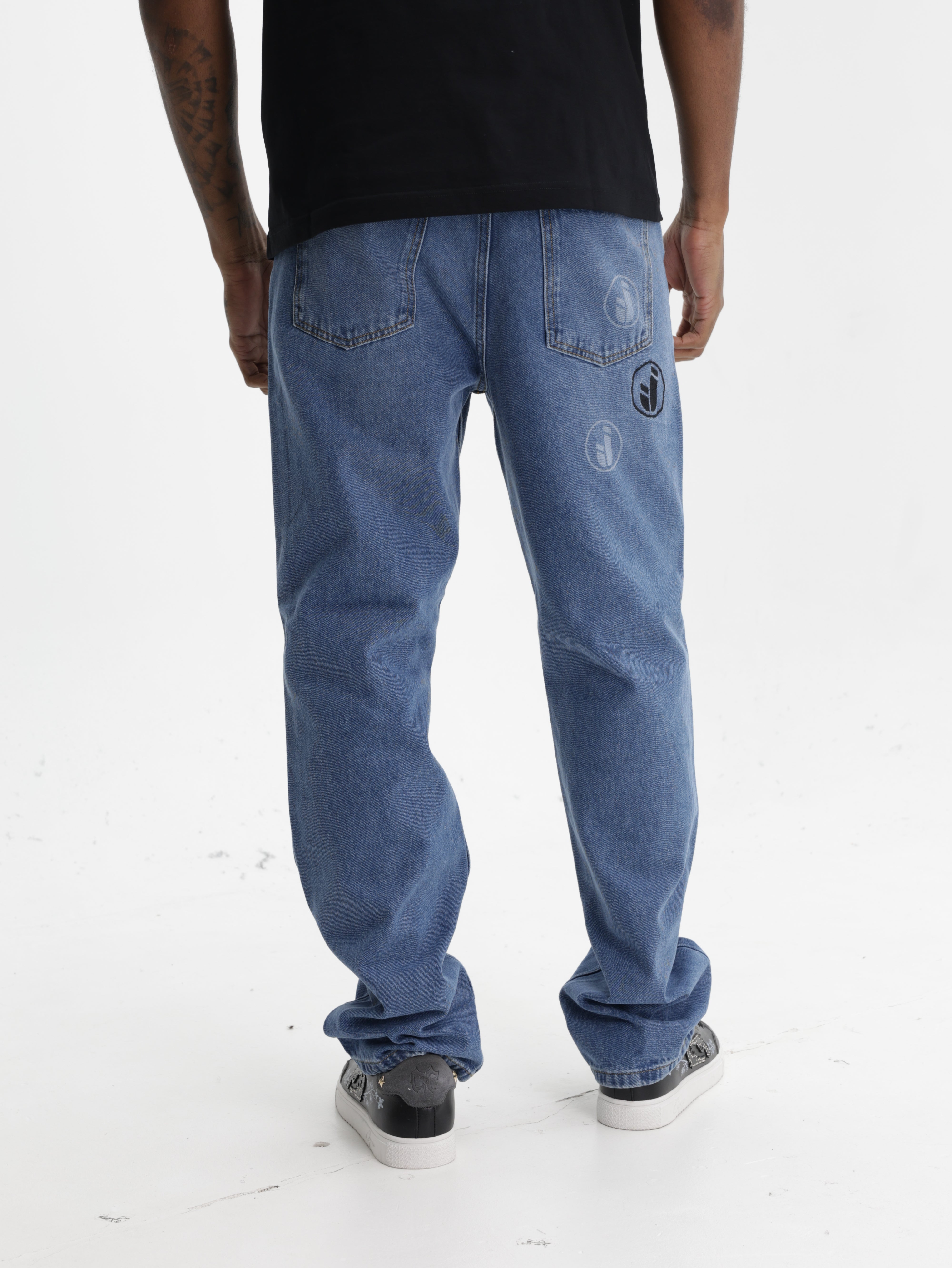 Iceberg Jeans Jeans Logo Dye Stamp Dark Wash