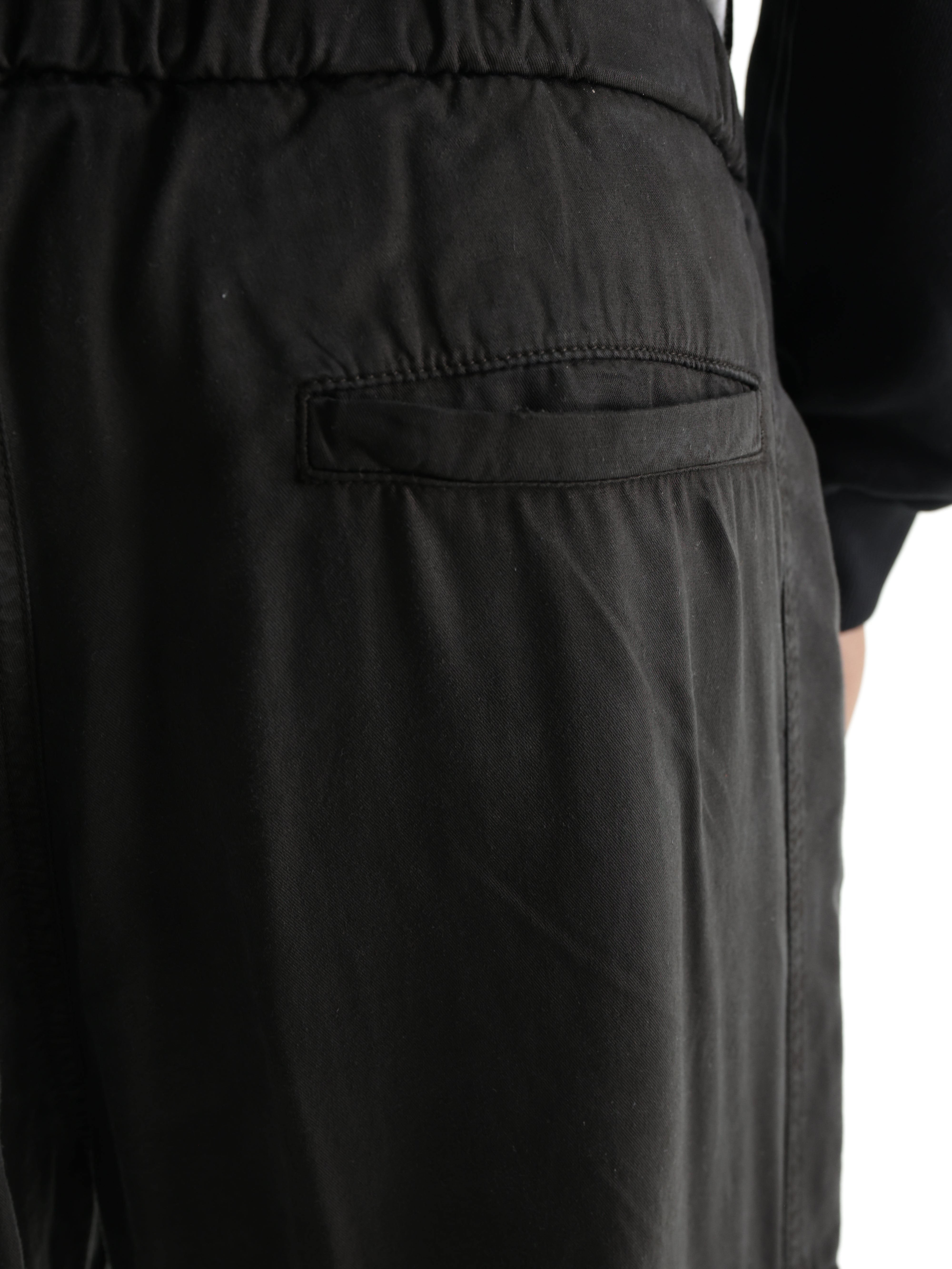 Iceberg Pants Drawstring Baggy  Black