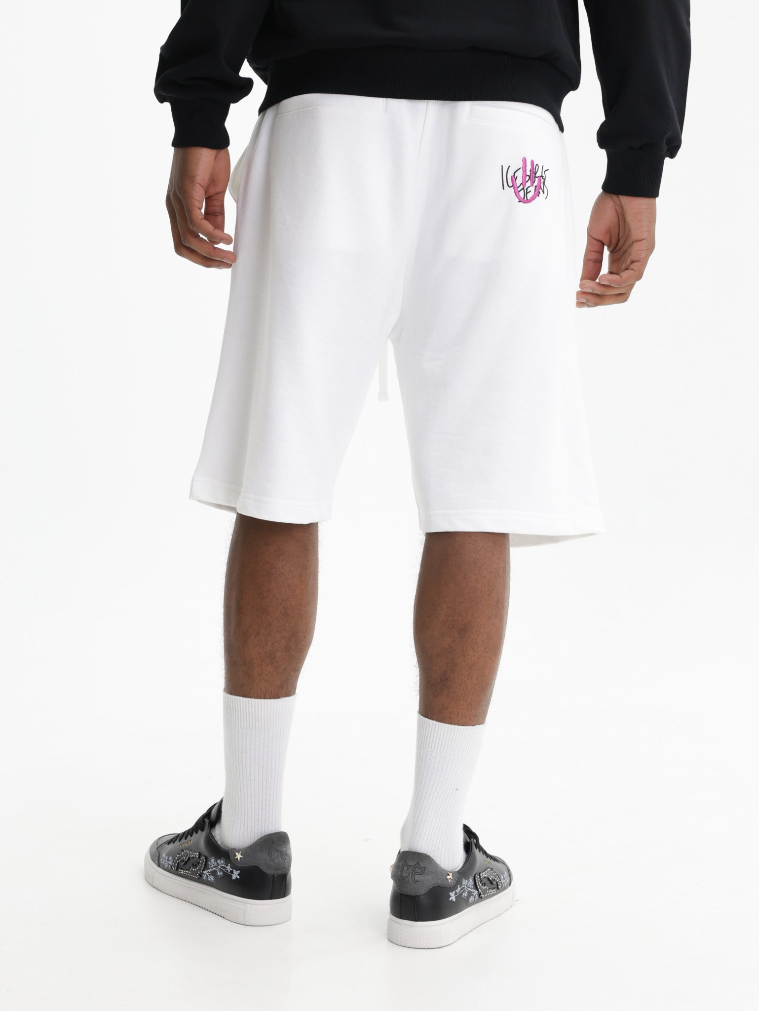 Iceberg Jeans Shorts Sweats Drawstring White