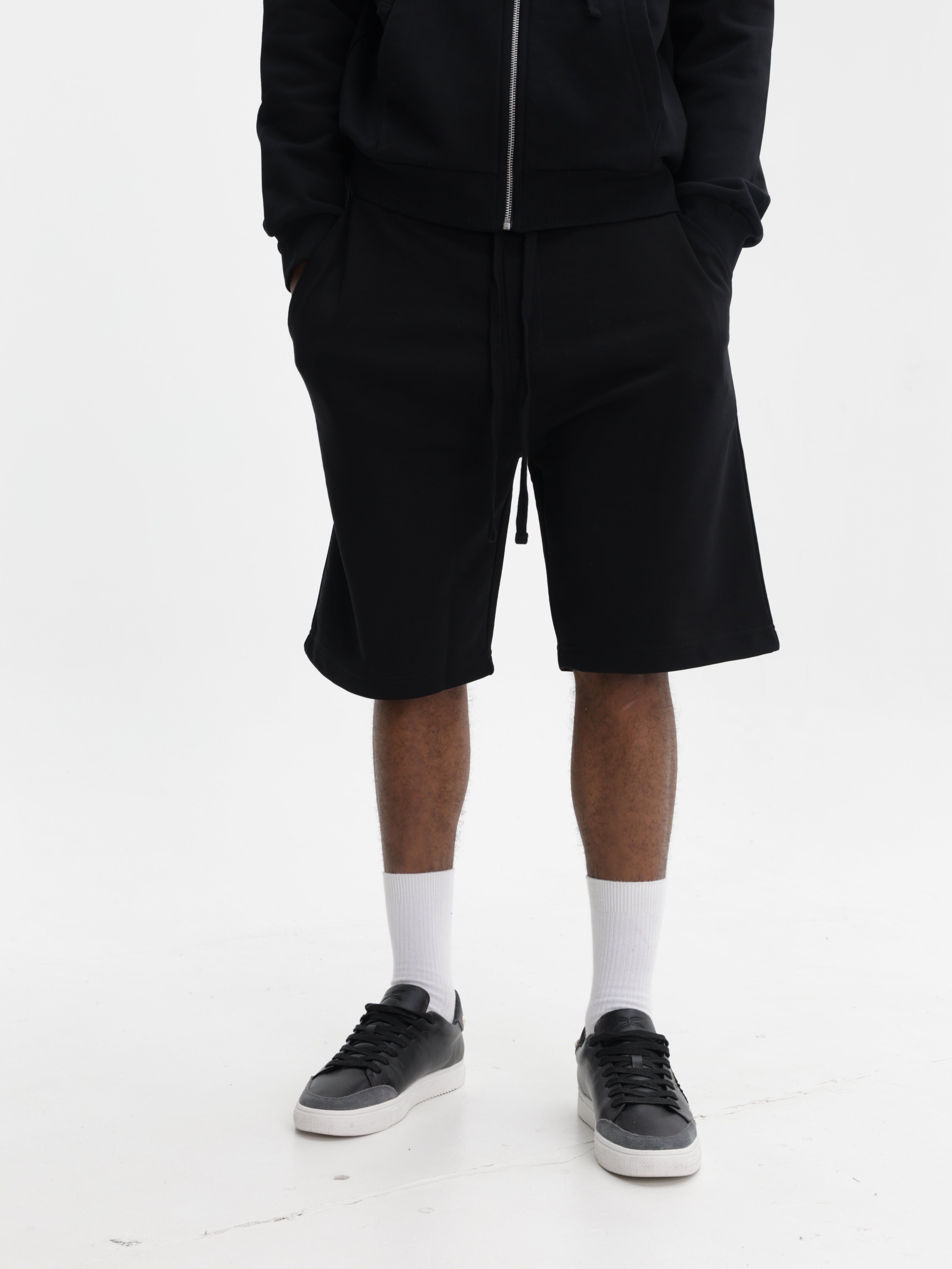 Iceberg Jeans Shorts Sweats Drawstring Black
