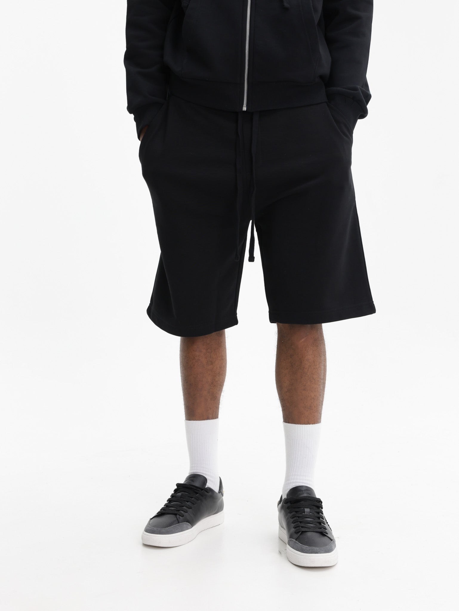 Iceberg Jeans Shorts Sweats Drawstring Black
