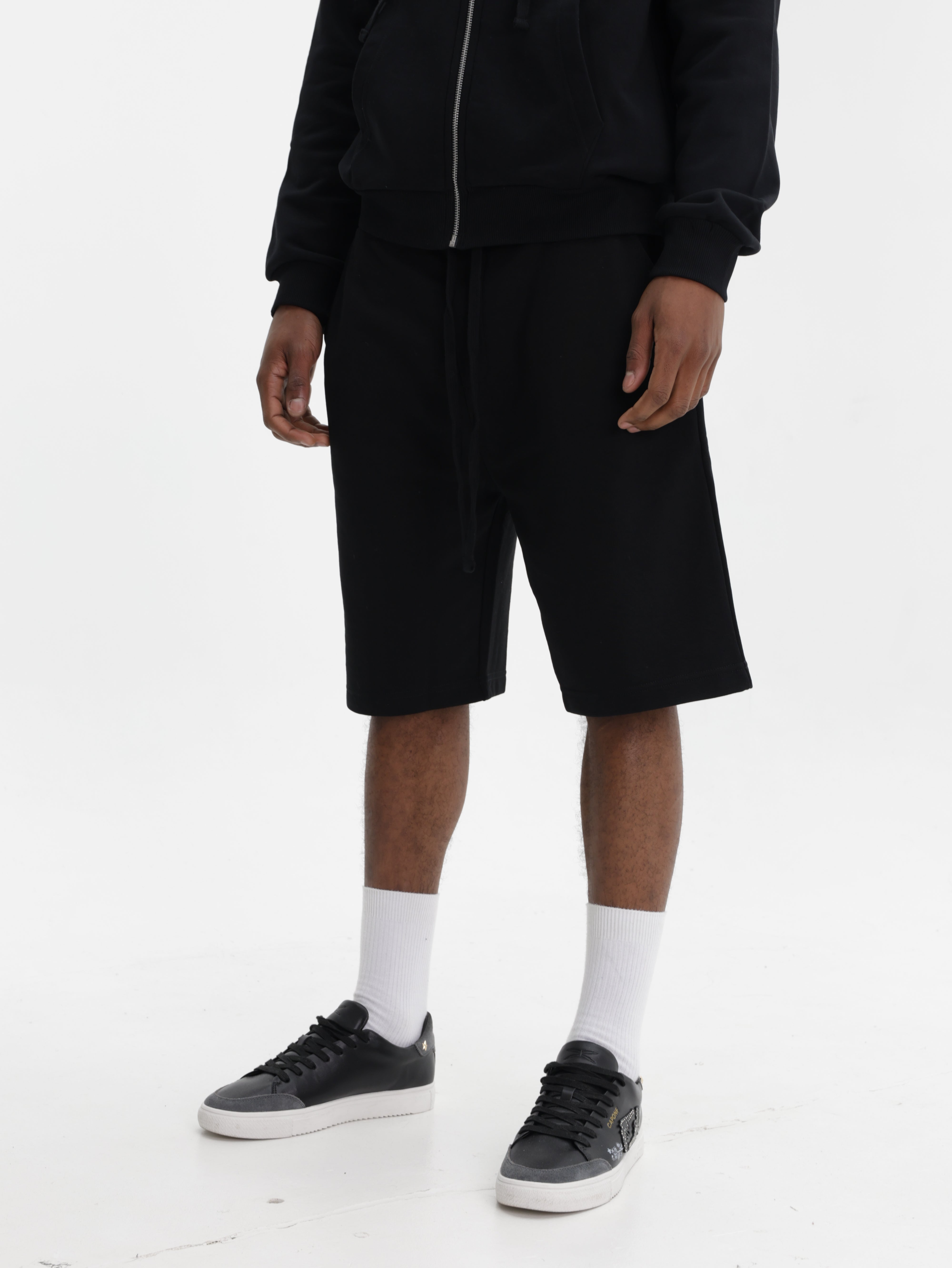 Iceberg Jeans Shorts Sweats Drawstring Black