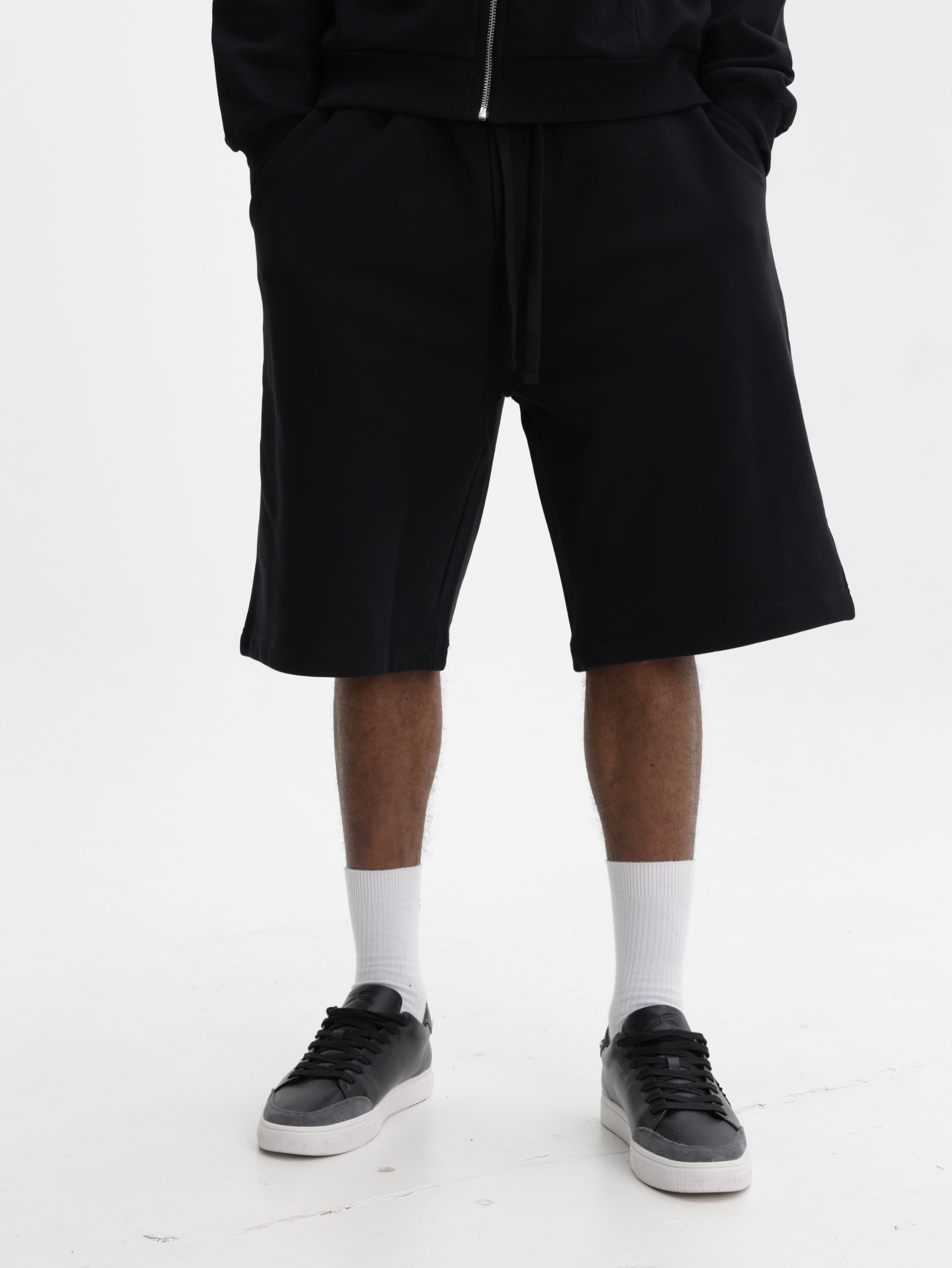 Iceberg Jeans Shorts Sweats Drawstring Black