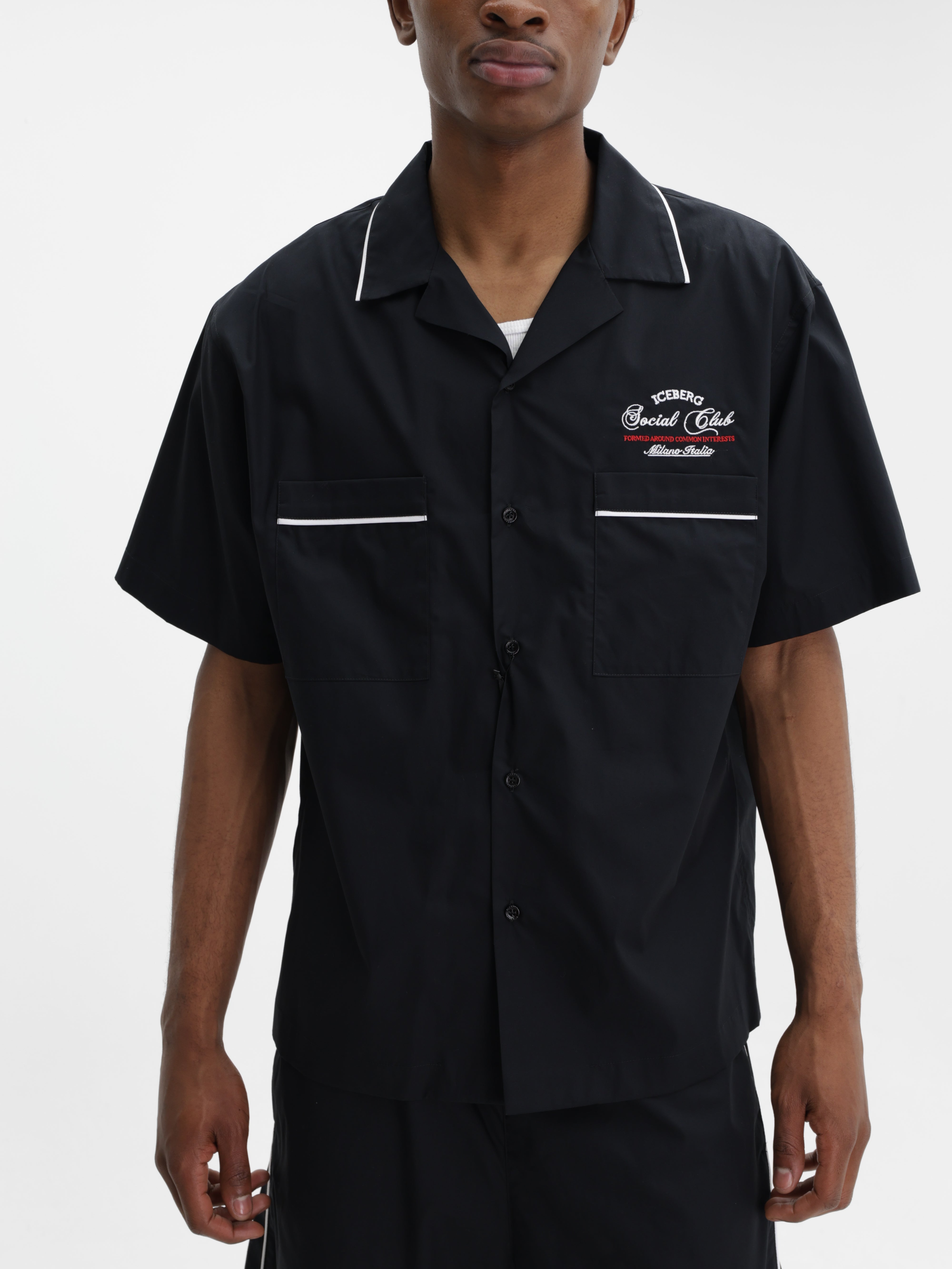 Iceberg Shirt Border Social Club Black