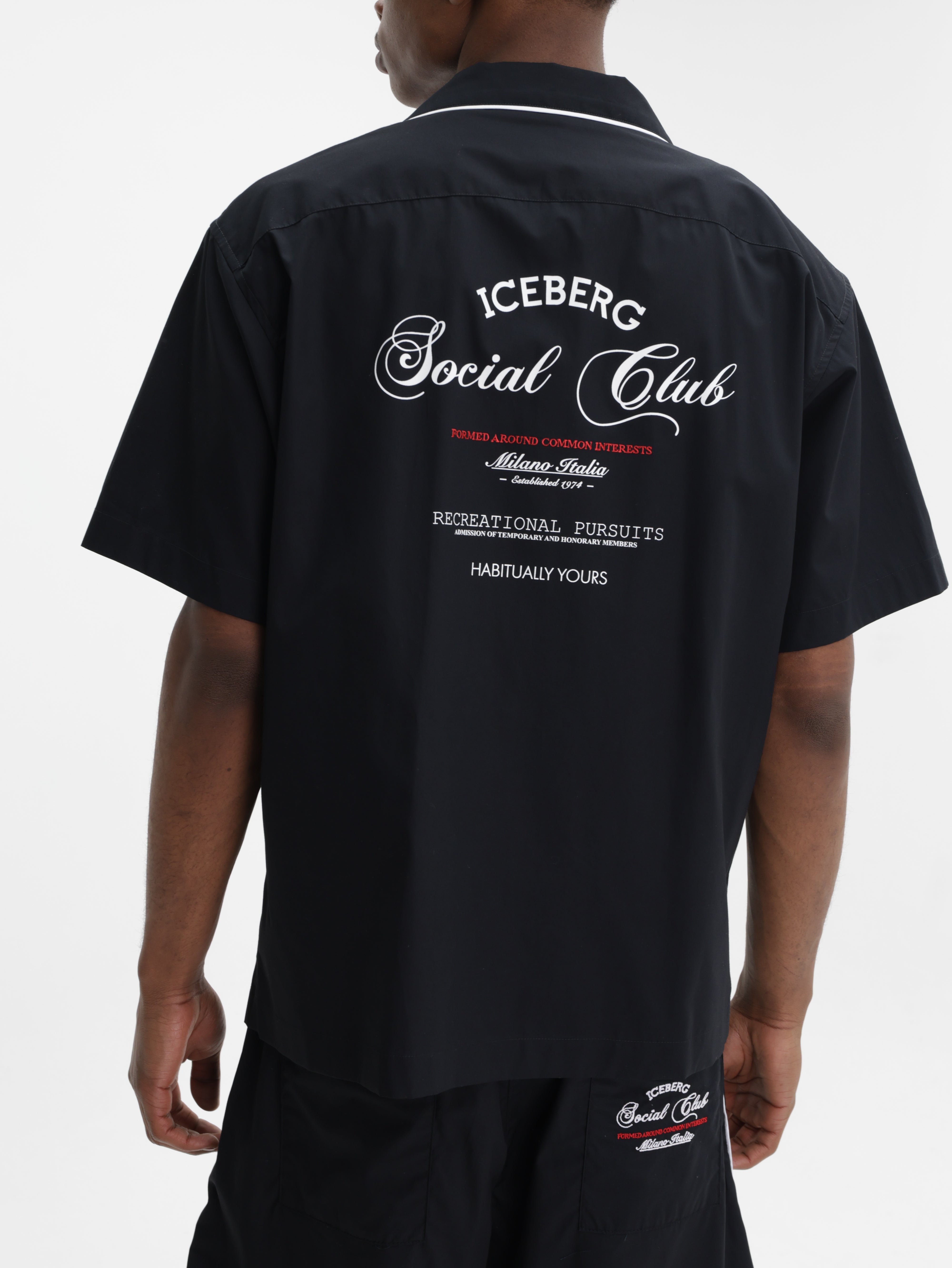 Iceberg Shirt Border Social Club Black