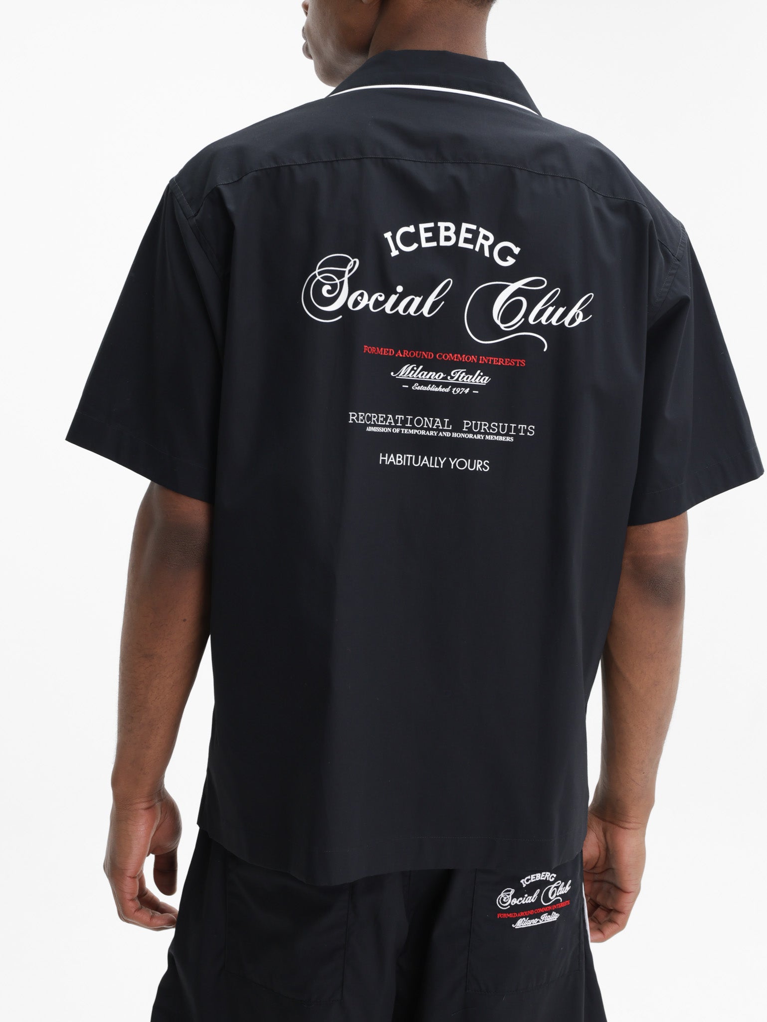 Iceberg Shirt Border Social Club Black