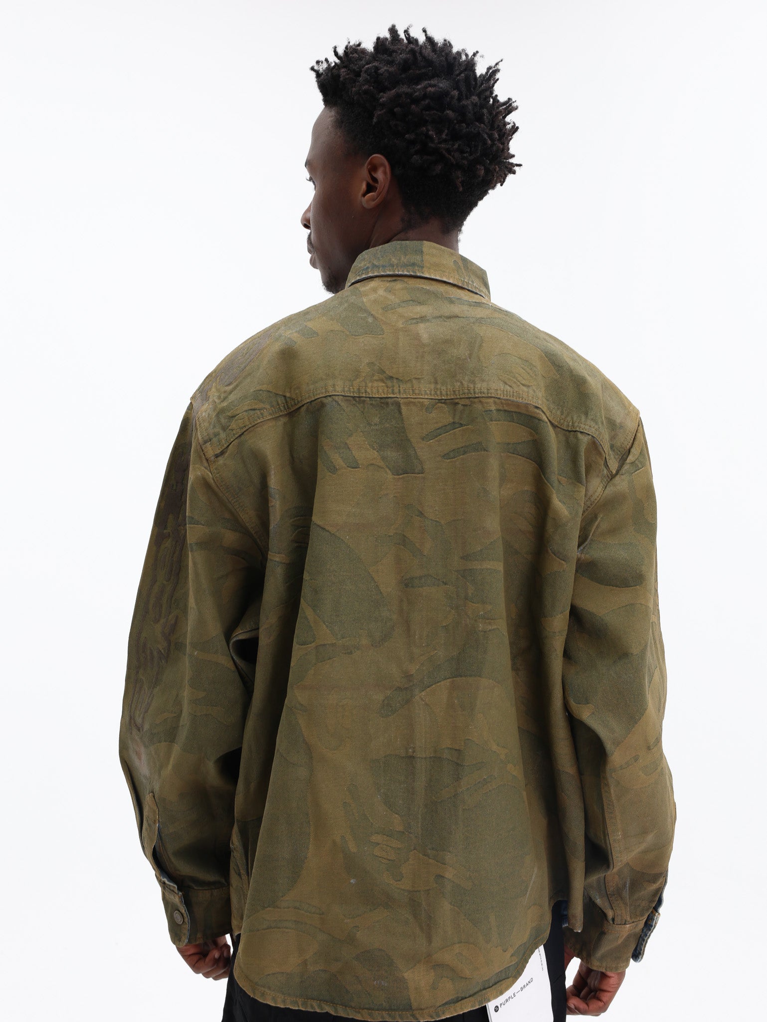 Aape Shirt Main Allover Print Blue-Brown