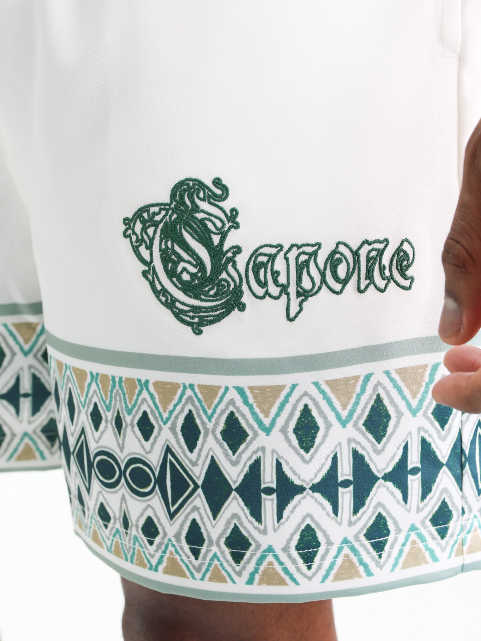 Capone Shorts Zig-Zag Off-White