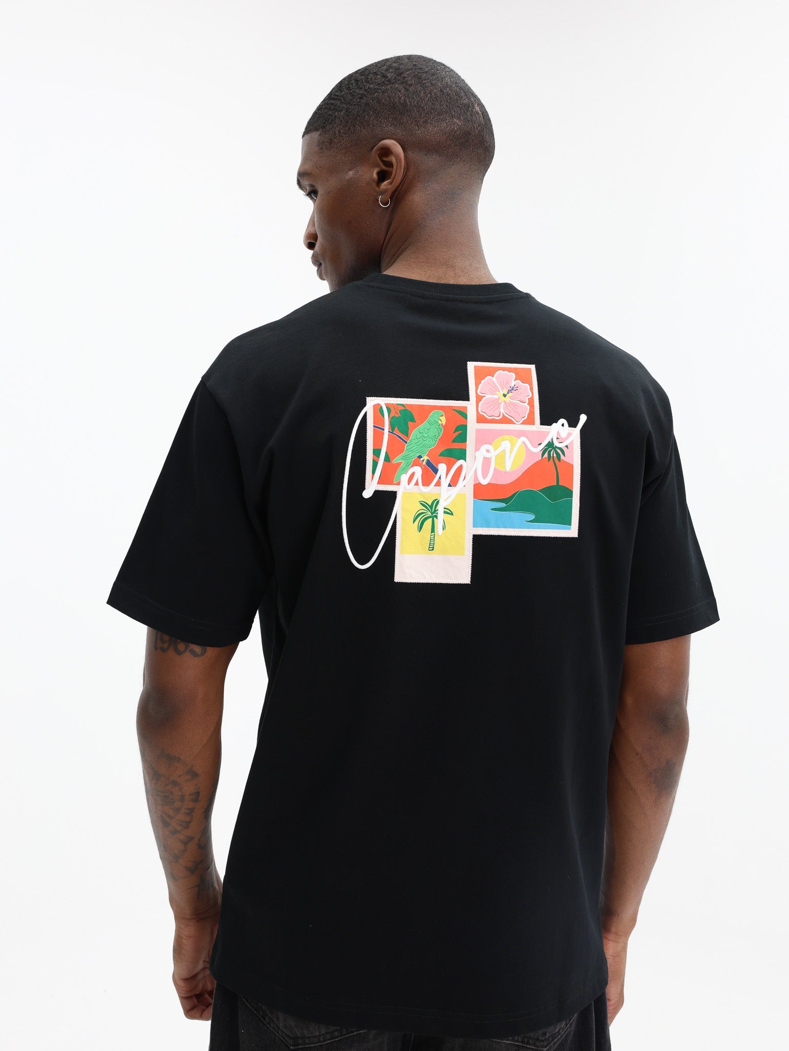 Capone T-Shirt Logo Black-White