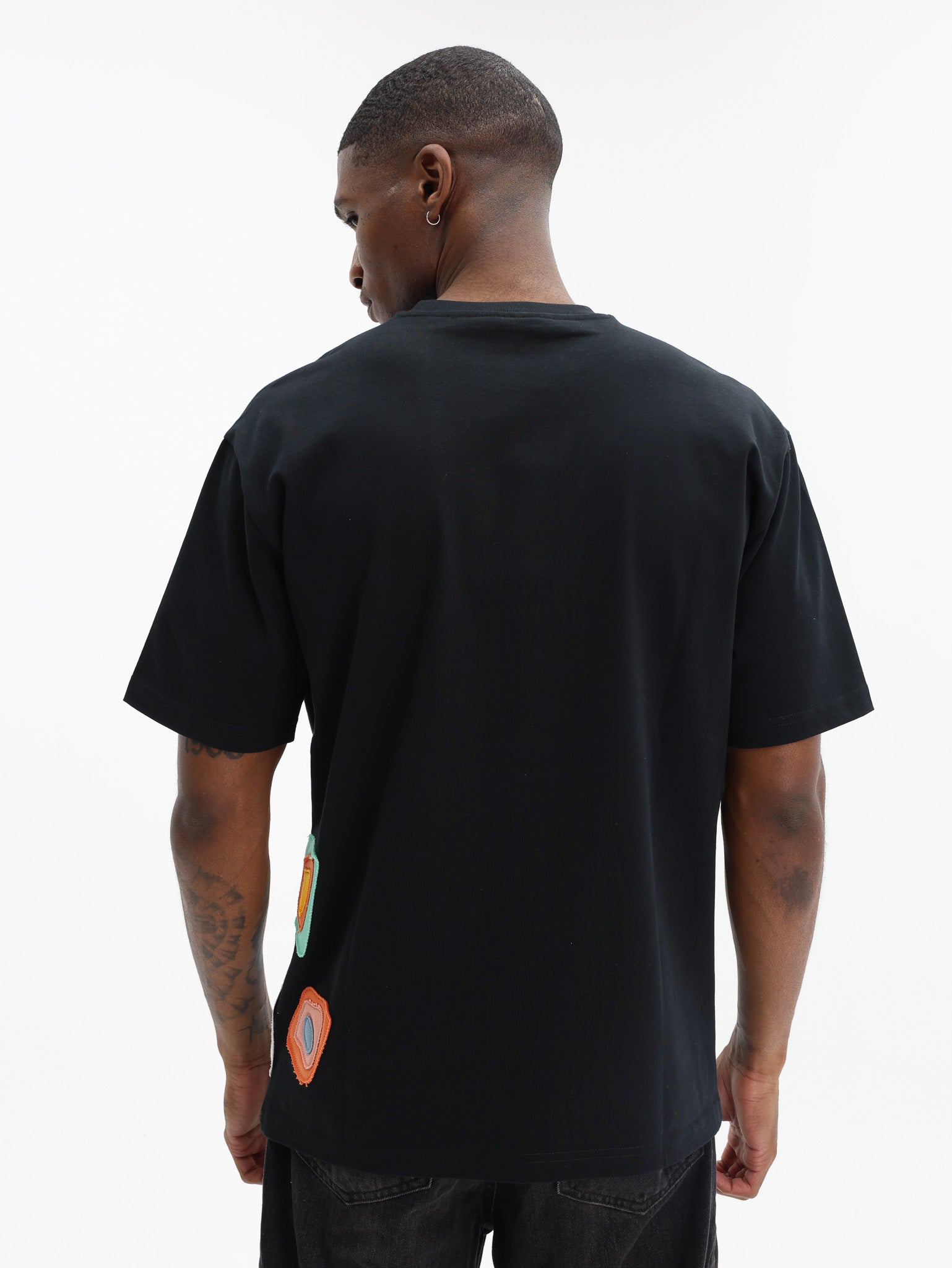 Capone T-Shirt Patches Logo Black-Multi