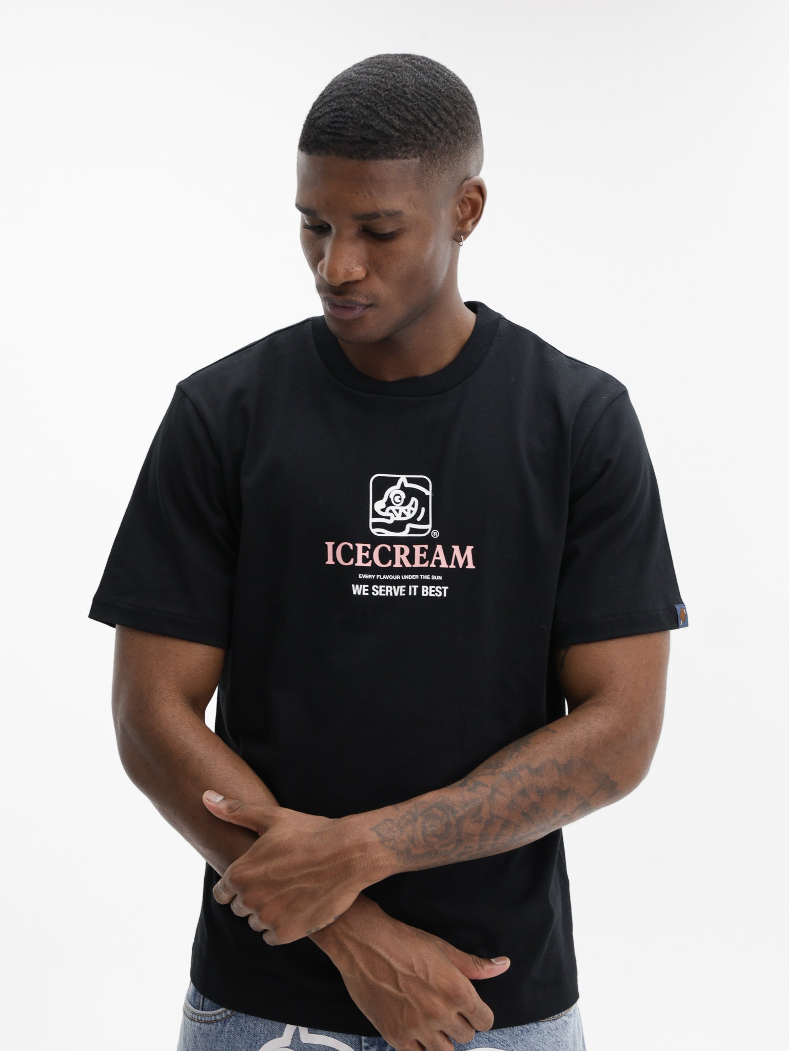 Ice Cream T-Shirt Serve It Best Black