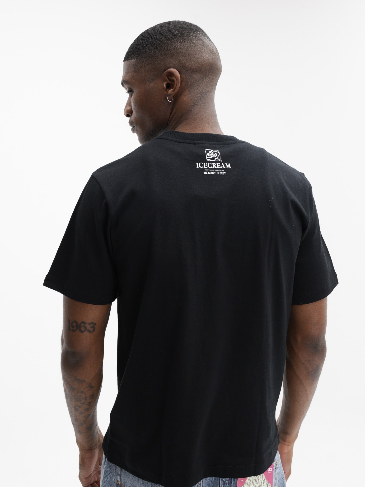 Ice Cream T-Shirt Serve It Best Black
