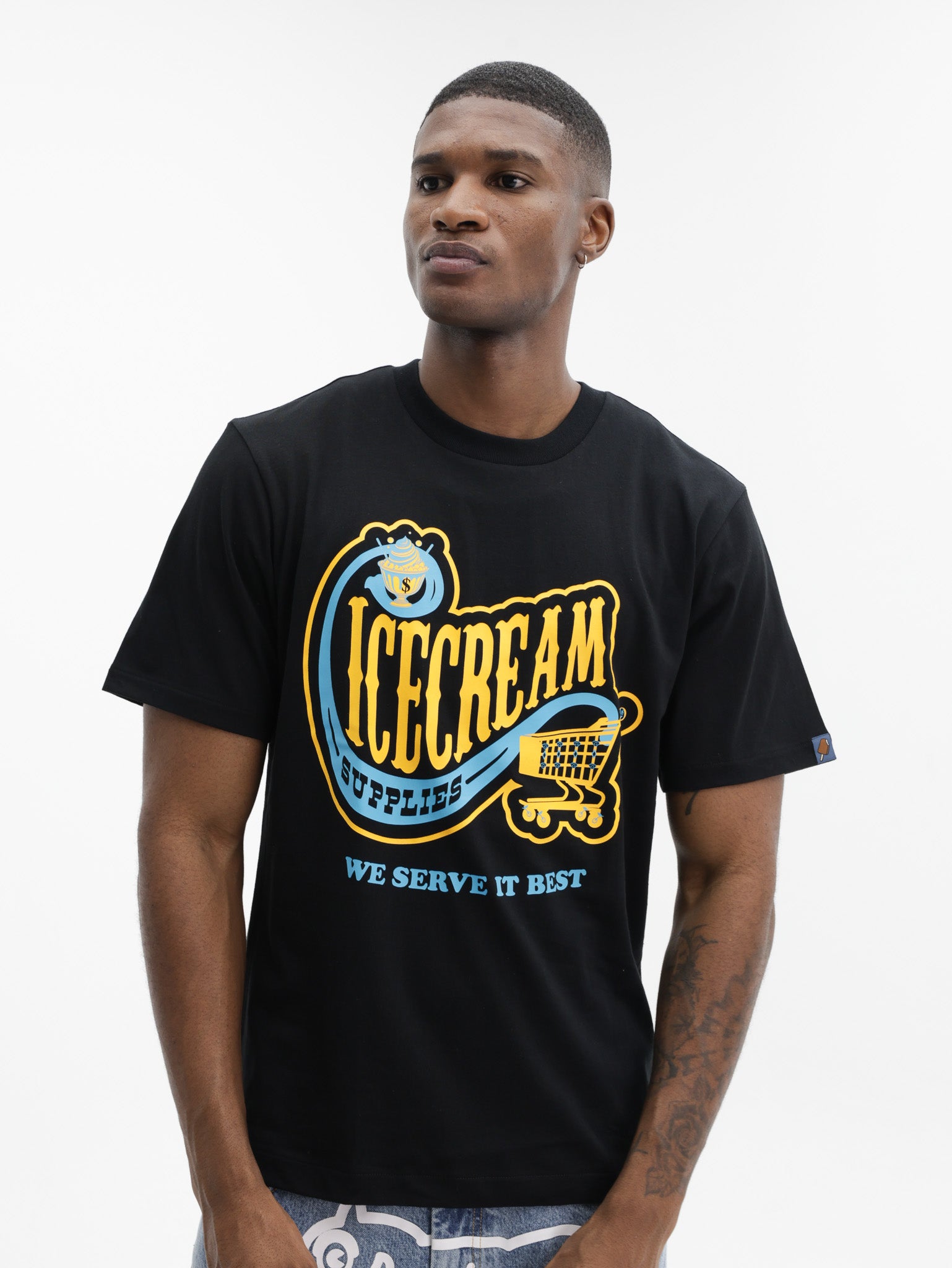 Ice Cream T-Shirt Convenience Store Black