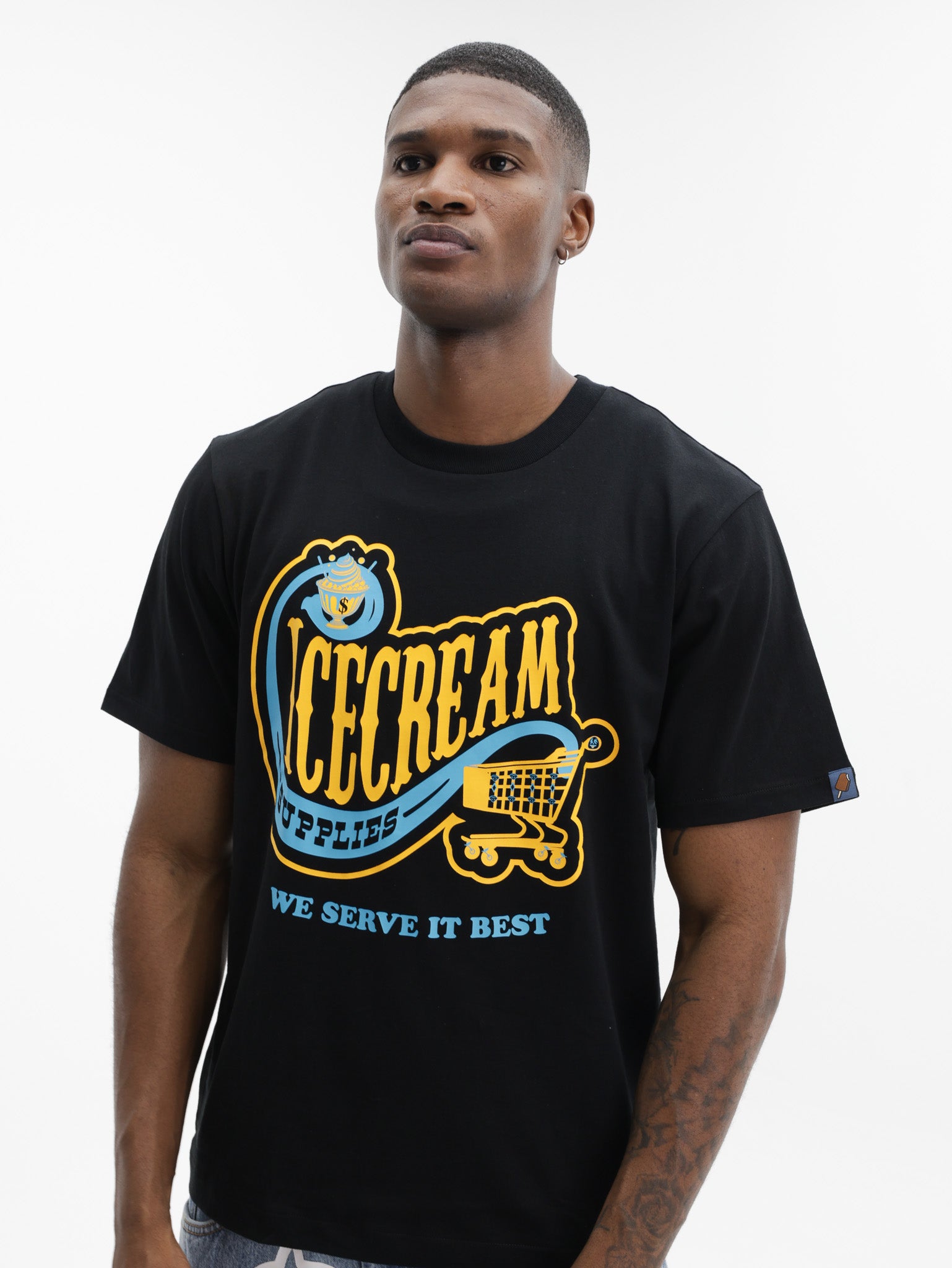 Ice Cream T-Shirt Convenience Store Black