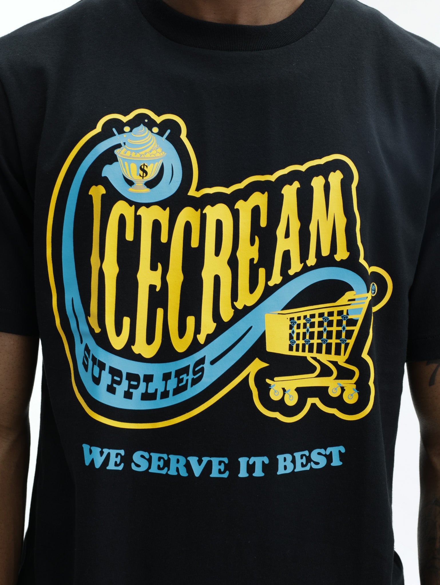 Ice Cream T-Shirt Convenience Store Black