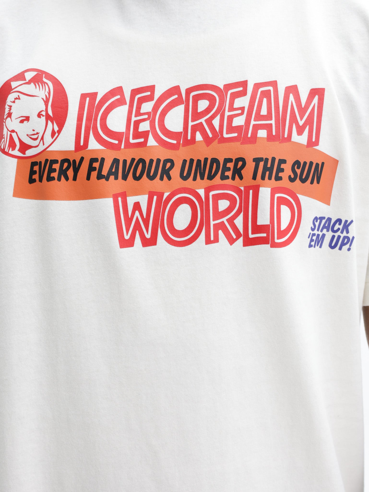 Ice Cream T-Shirt Off White Every Flavour White
