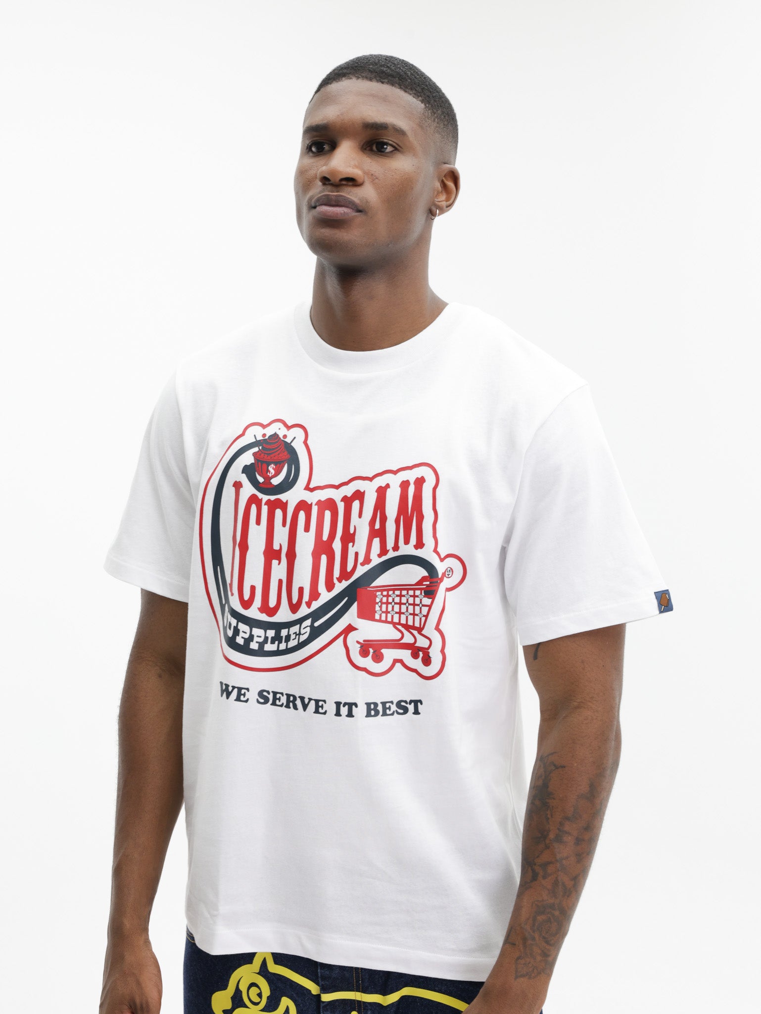 Ice Cream T-Shirt Convenience Store White