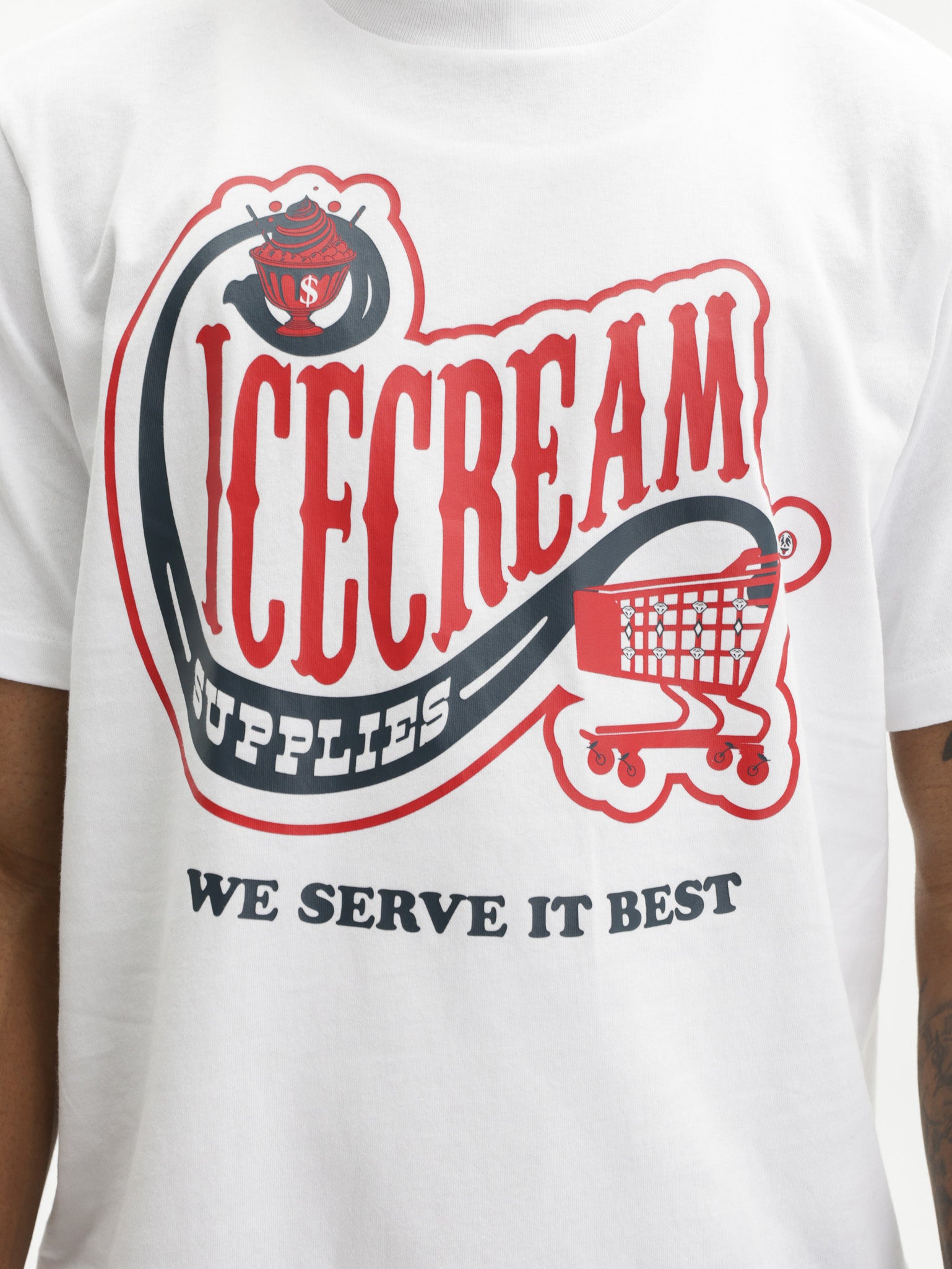 Ice Cream T-Shirt Convenience Store White