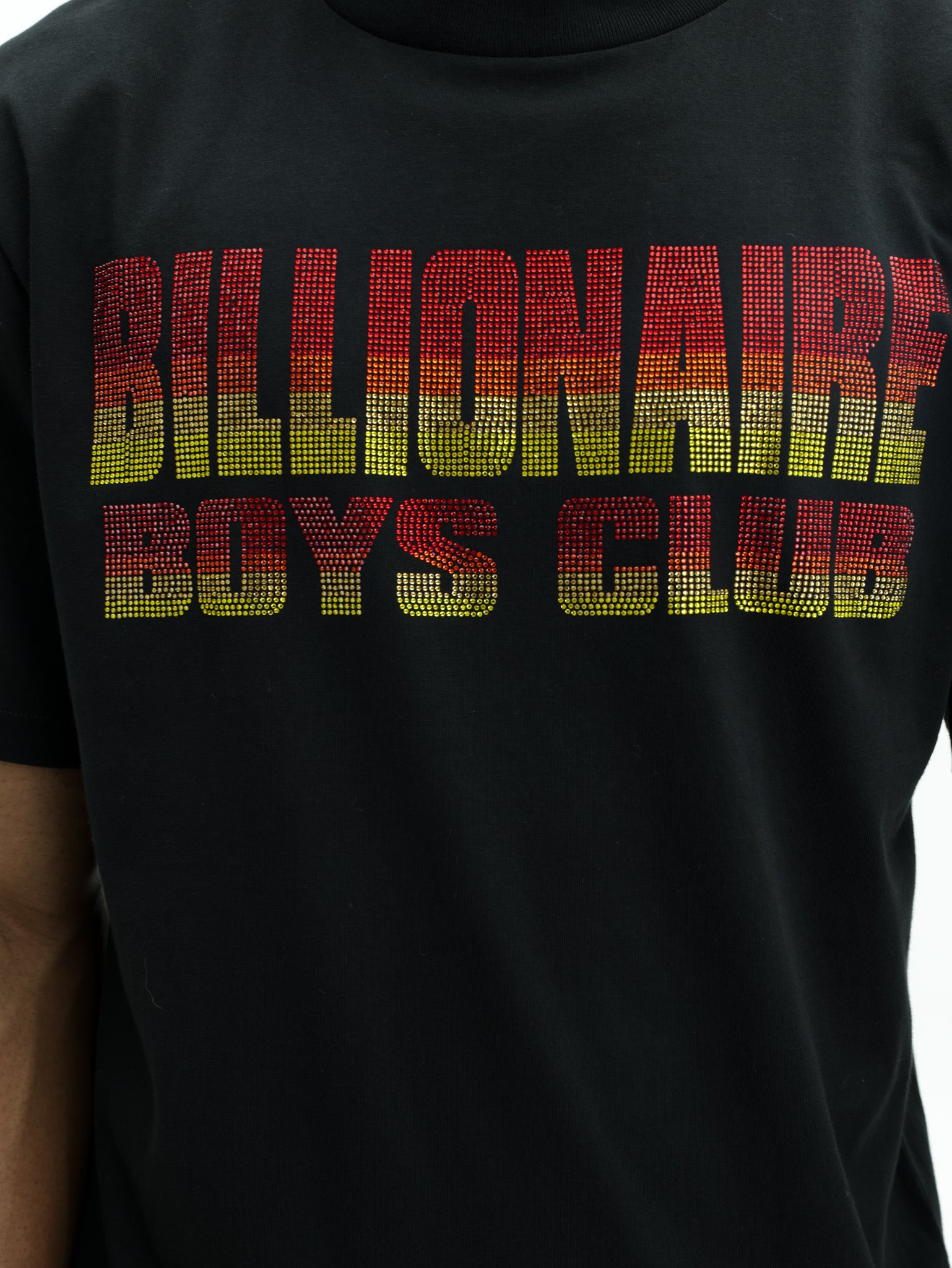 Billionaire Boys Club T-Shirt Straight Logo Gradient Diamonte Black