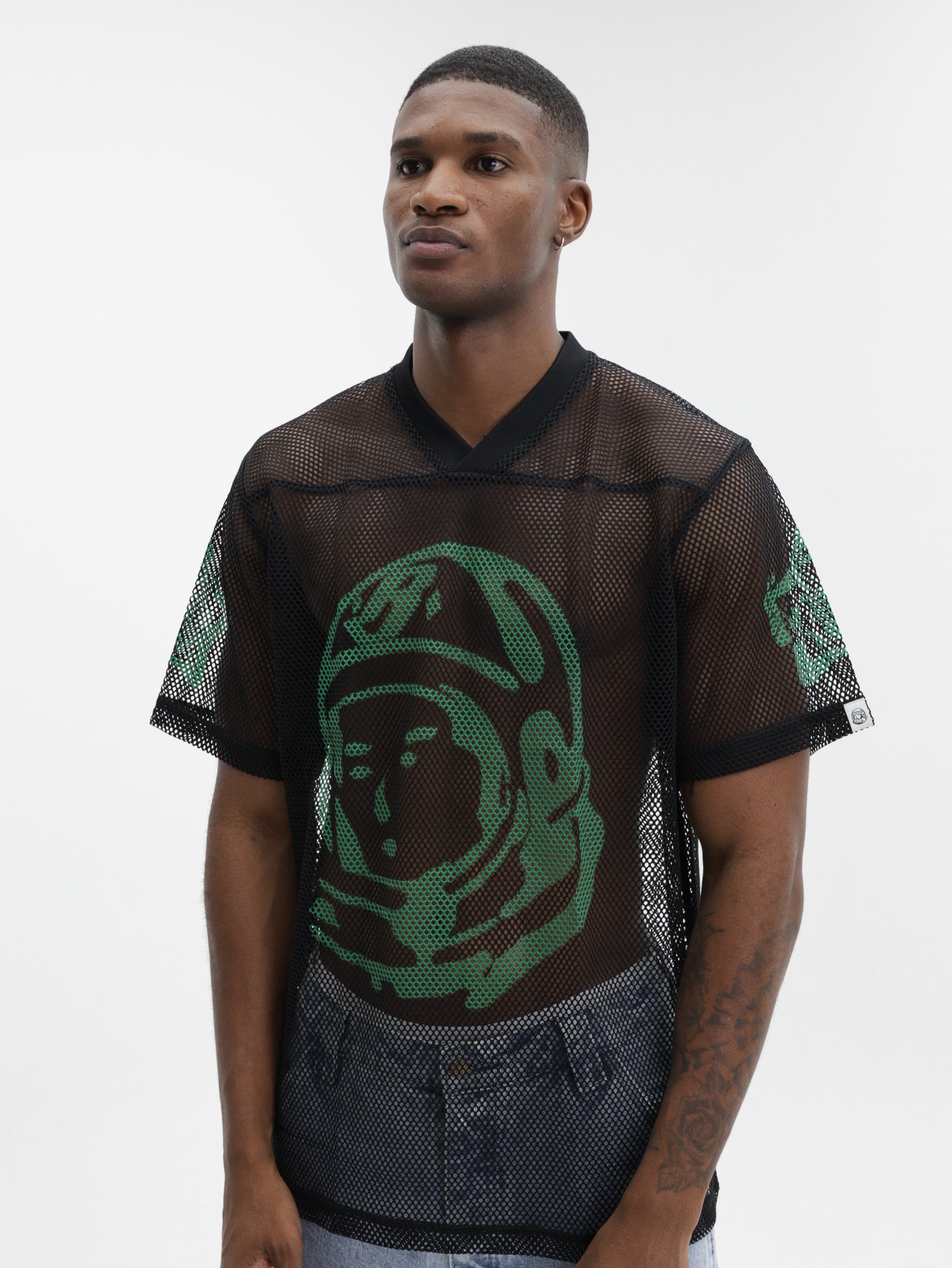Billionaire Boys Club T-Shirt Balls Astro Big Mesh Football Black