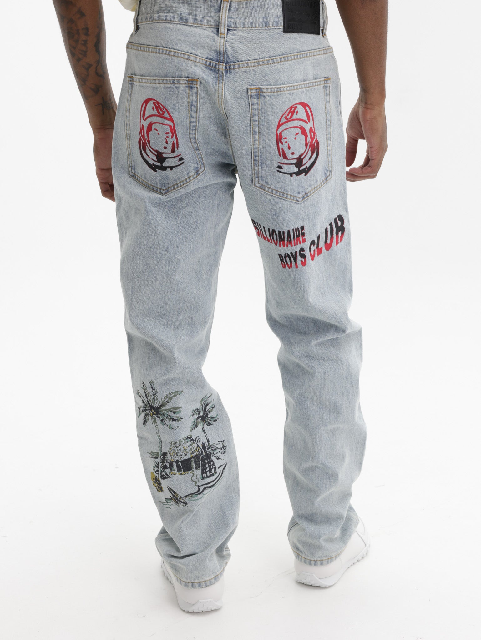 Billionaire Boys Club Jeans Souvenir Straight Leg Light Wash Blue