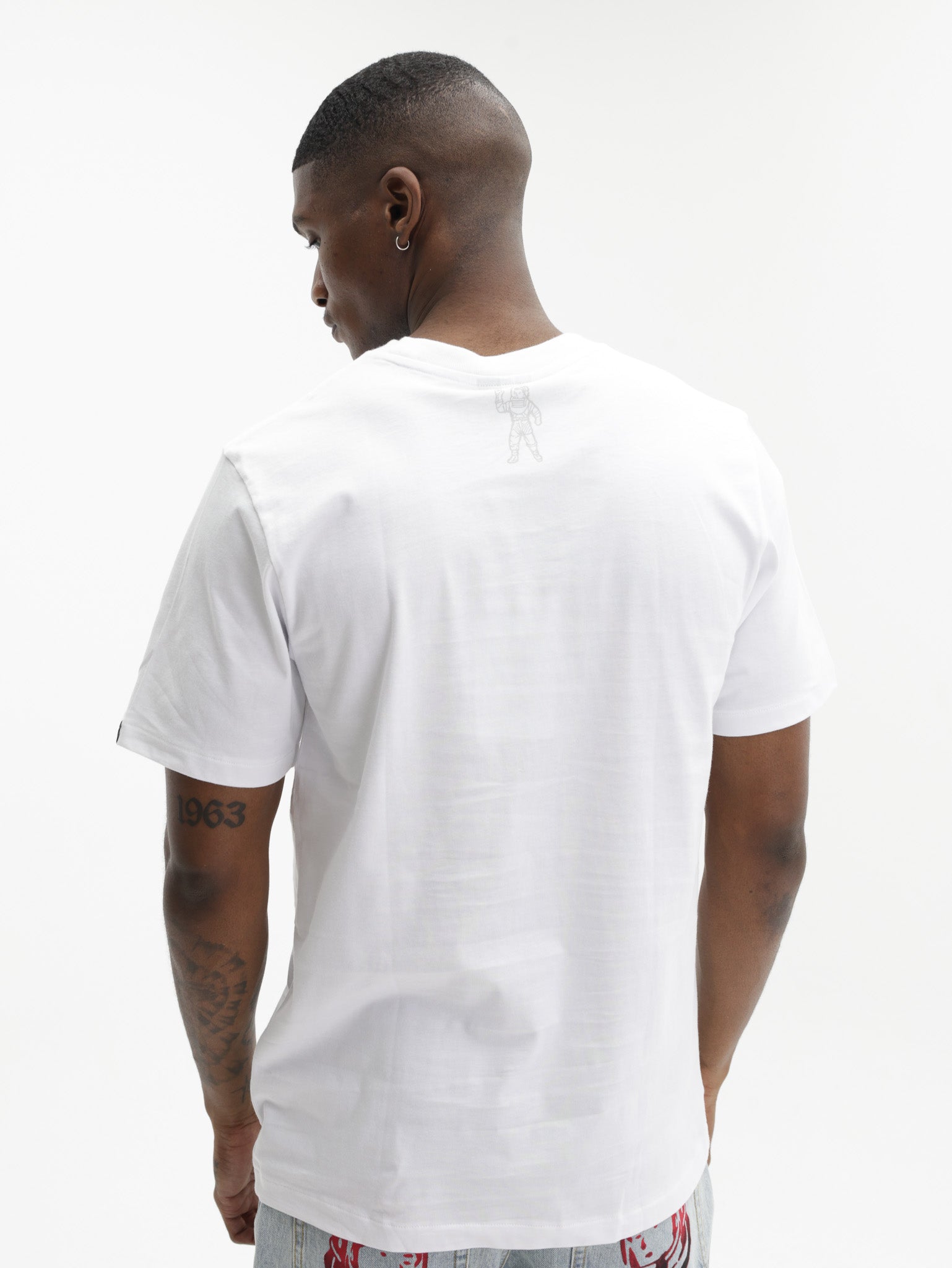 Billionaire Boys Club T-Shirt Rhinestone Straight Logo White