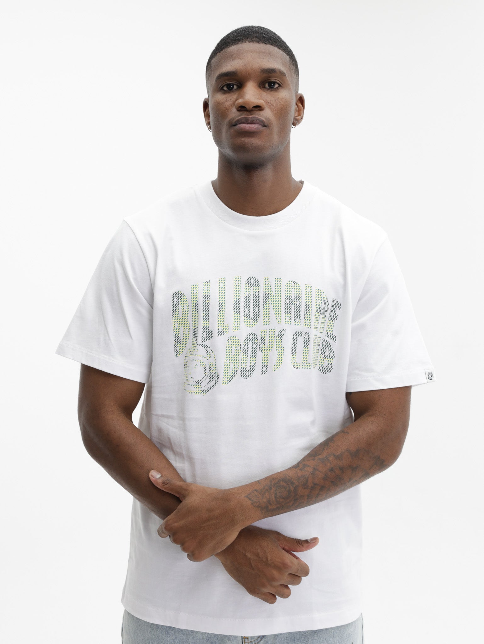 Billionaire Boys Club T-Shirt Tri-tone Arch Logo White