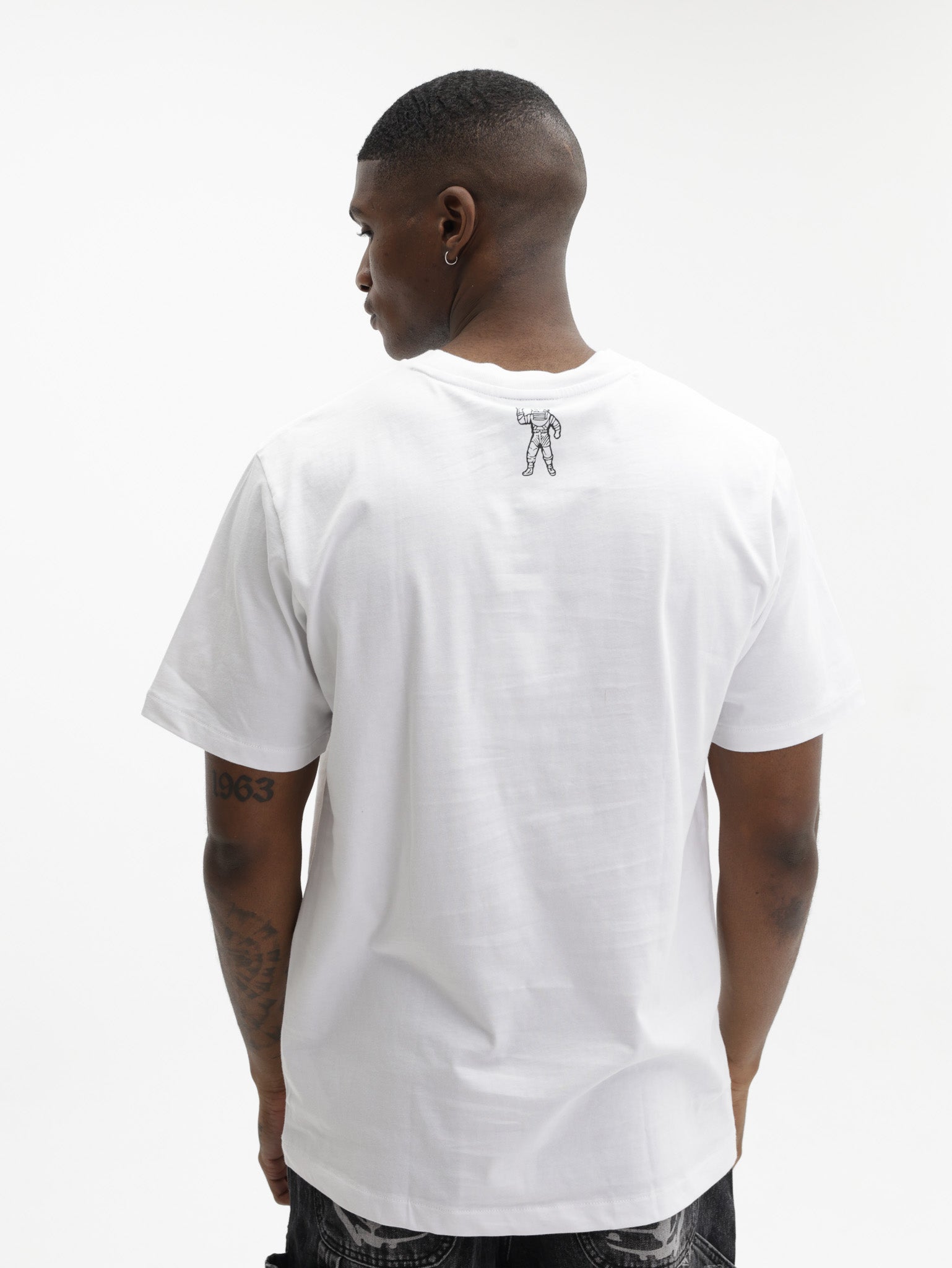 Billionaire Boys Club T-Shirt Straight Logo Gradient Diamonte White