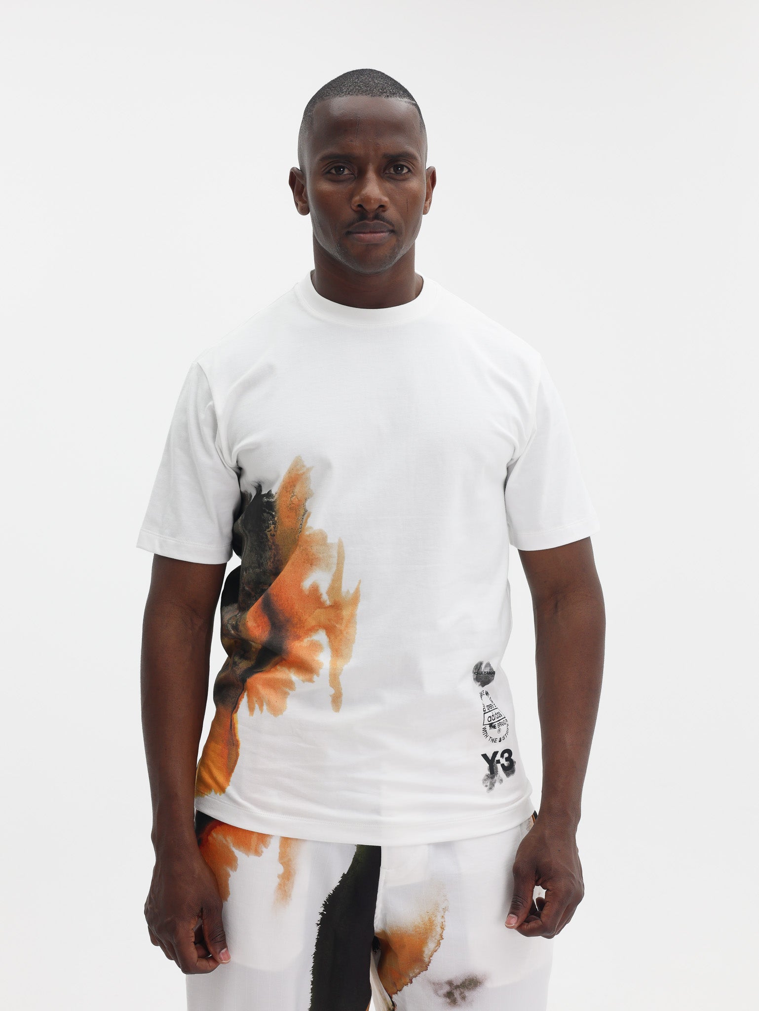 Y-3   T-Shirt Gfx Cream White